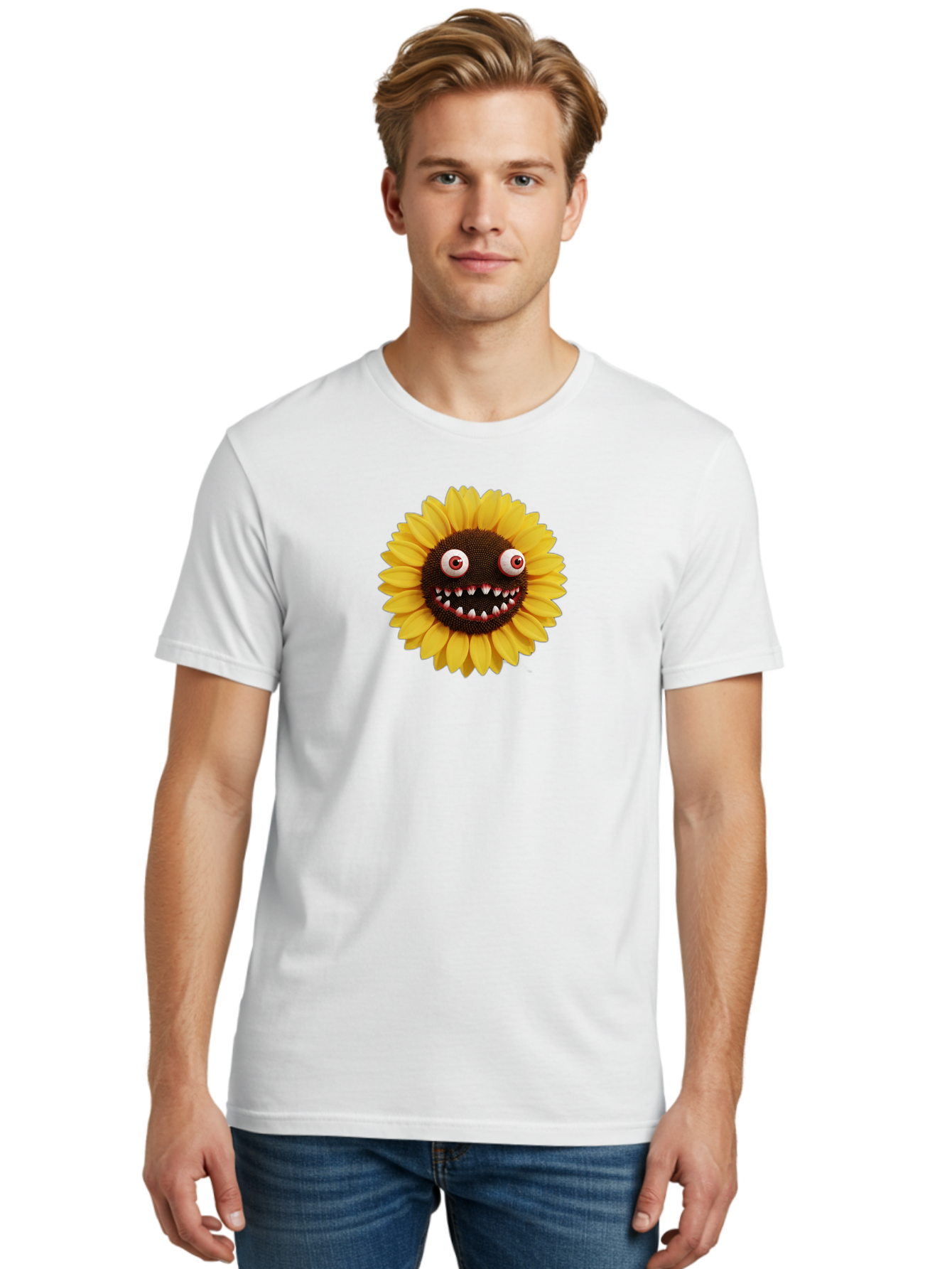Sunflower-Monster Men'S Graphic Tee, 100% Cotton, Comfortable Casual Summer Wear, Machine Washable, Vintage Camera, Old Camera, Antique Camera, Black Camera, Classic Photography, Photography Equipment, Nostalgic Device, Film Camera, Camera Art Bag039