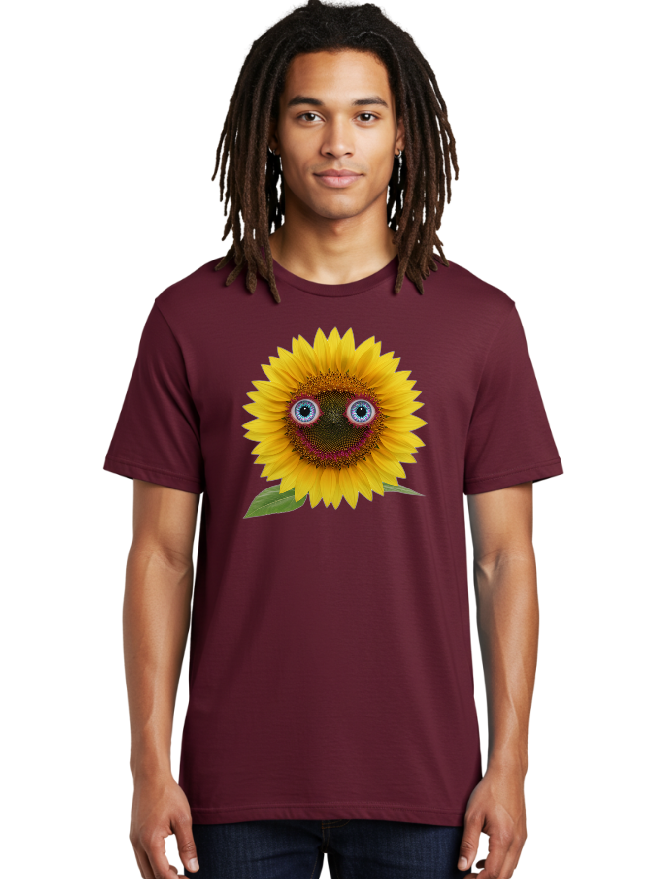 Sunflower-Smiley Men'S Graphic Tee, 100% Cotton, Comfortable Casual Summer Wear, Machine Washable, Vintage Camera, Old Camera, Antique Camera, Black Camera, Classic Photography, Photography Equipment, Nostalgic Device, Film Camera, Camera Art Bag040