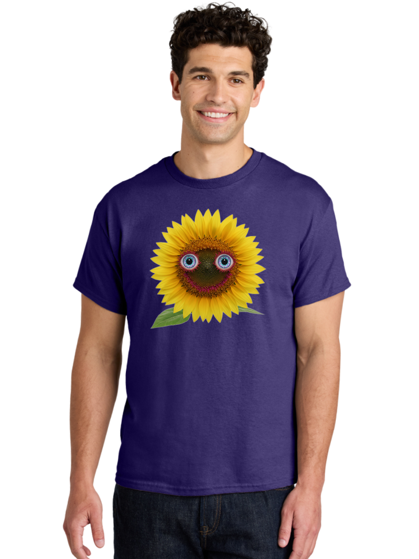 Sunflower-Smiley Men'S Graphic Tee, 100% Cotton, Comfortable Casual Summer Wear, Machine Washable, Vintage Camera, Old Camera, Antique Camera, Black Camera, Classic Photography, Photography Equipment, Nostalgic Device, Film Camera, Camera Art Bag040