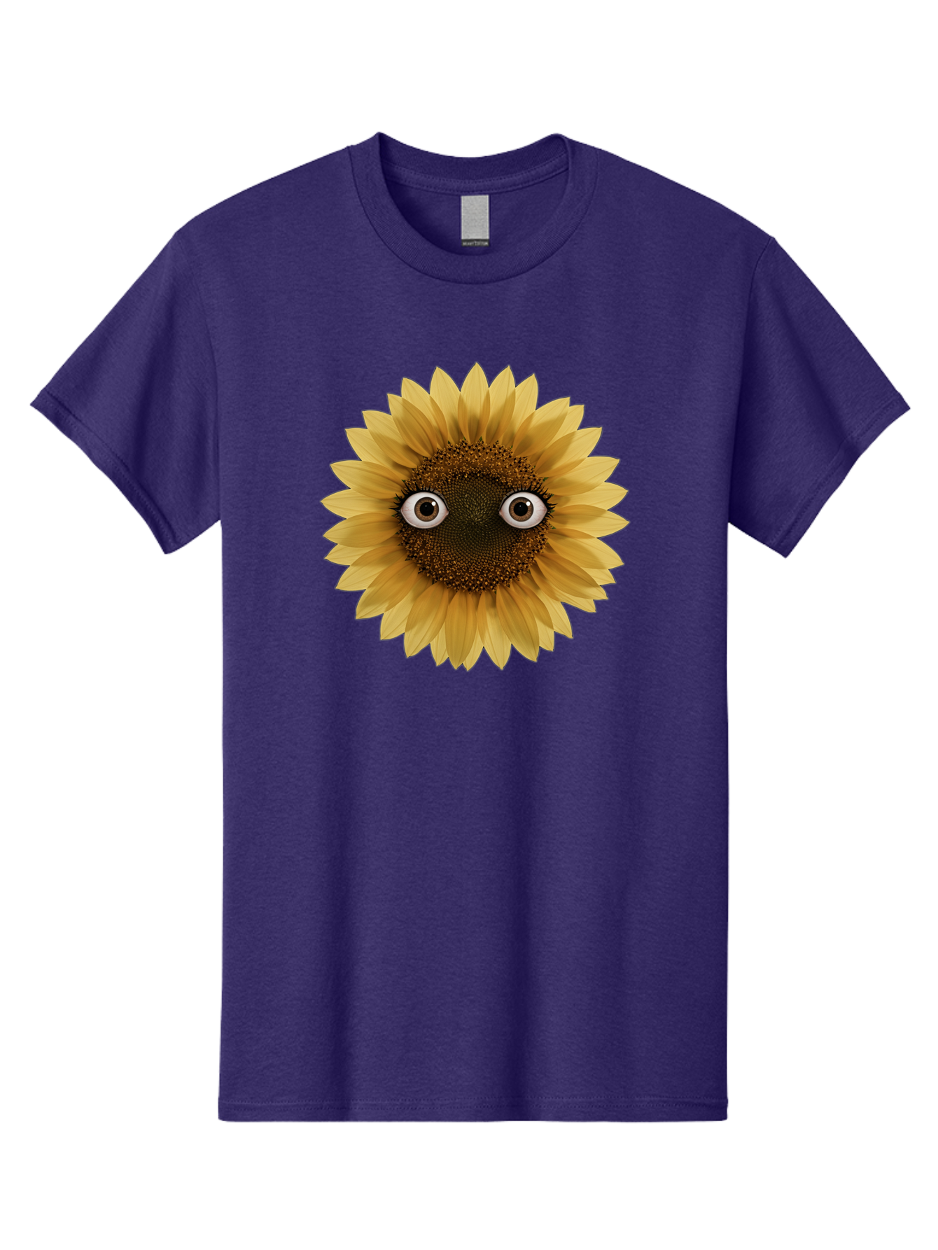 Sunflower-With-Eyes-1 Men'S Graphic Tee, 100% Cotton, Comfortable Casual Summer Wear, Machine Washable, Vintage Camera, Old Camera, Antique Camera, Black Camera, Classic Photography, Photography Equipment, Nostalgic Device, Film Camera, Bag041