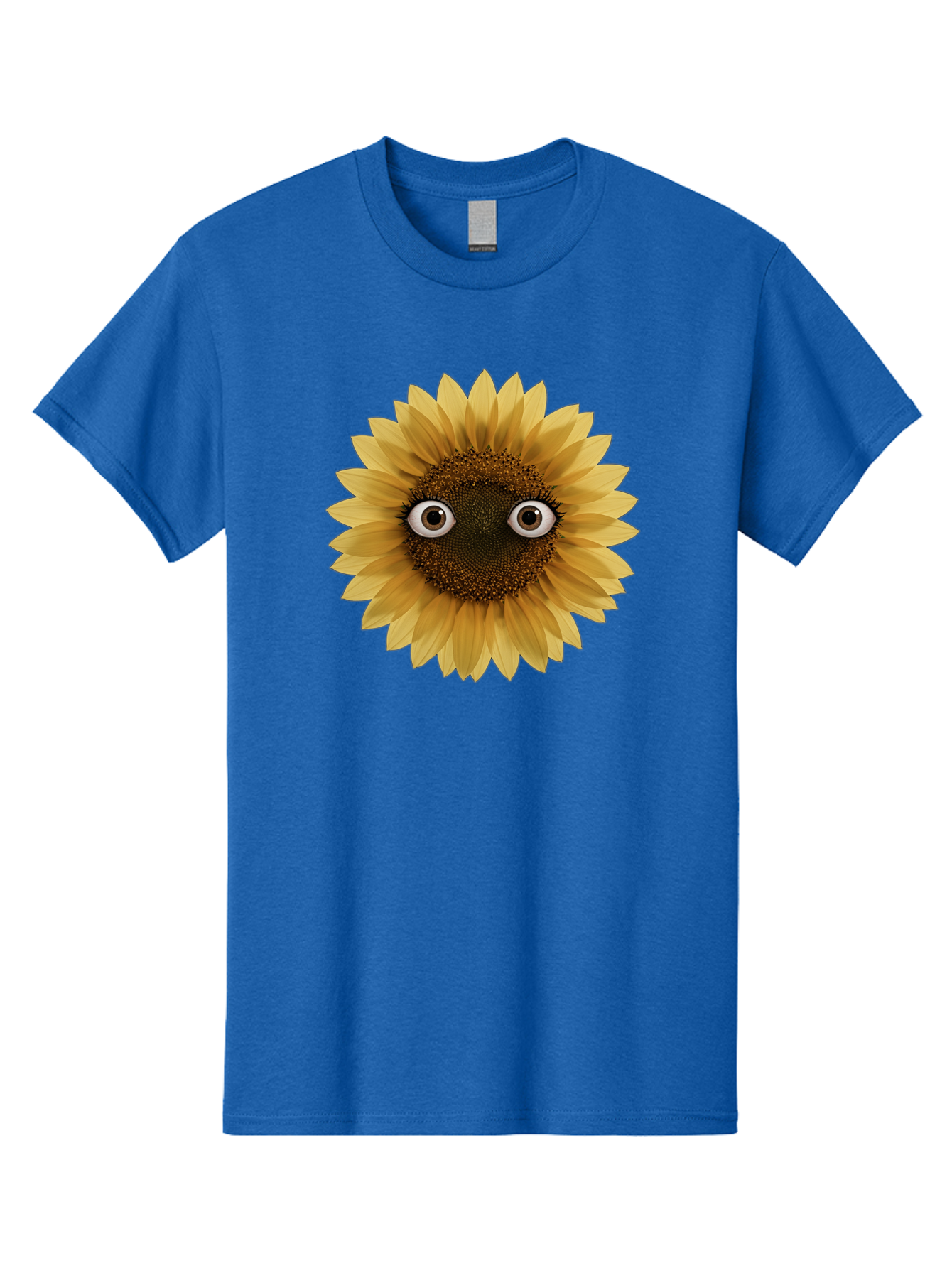Sunflower-With-Eyes-1 Men'S Graphic Tee, 100% Cotton, Comfortable Casual Summer Wear, Machine Washable, Vintage Camera, Old Camera, Antique Camera, Black Camera, Classic Photography, Photography Equipment, Nostalgic Device, Film Camera, Bag041