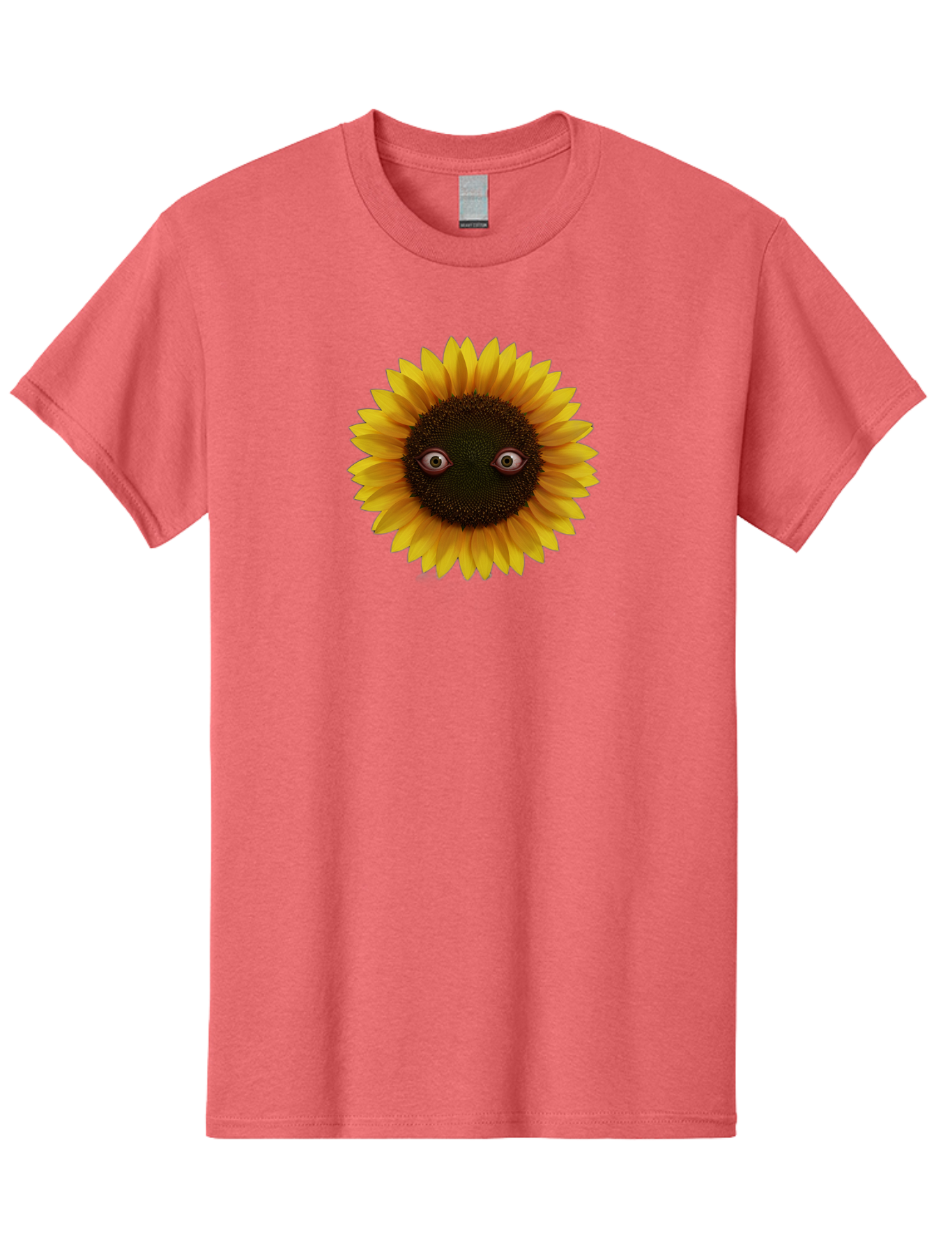 Sunflower-With-Eyes-2 Men'S Graphic Tee, 100% Cotton, Comfortable Casual Summer Wear, Machine Washable, Vintage Camera, Old Camera, Antique Camera, Black Camera, Classic Photography, Photography Equipment, Nostalgic Device, Film Camera, Bag042