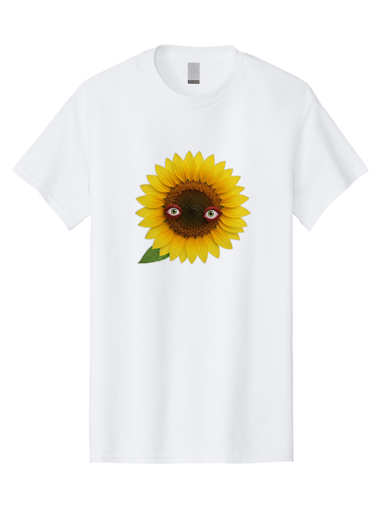 Sunflower-With-Eyes-3 Men'S Graphic Tee, 100% Cotton, Comfortable Casual Summer Wear, Machine Washable, Vintage Camera, Old Camera, Antique Camera, Black Camera, Classic Photography, Photography Equipment, Nostalgic Device, Film Camera, Bag043