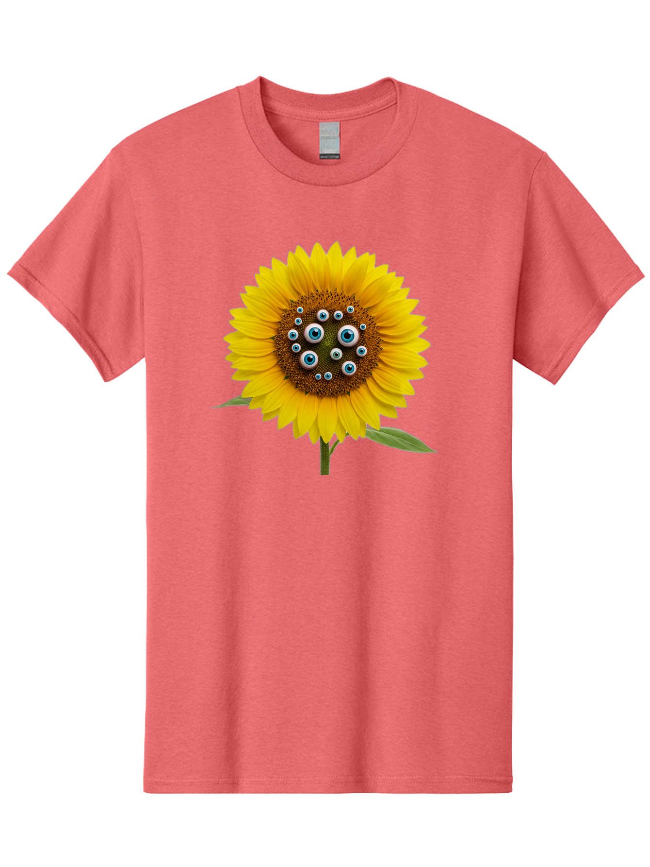 Sunflower-With-Eyes-5 Men'S Graphic Tee, 100% Cotton, Comfortable Casual Summer Wear, Machine Washable, Vintage Camera, Old Camera, Antique Camera, Black Camera, Classic Photography, Photography Equipment, Nostalgic Device, Film Camera, Bag045