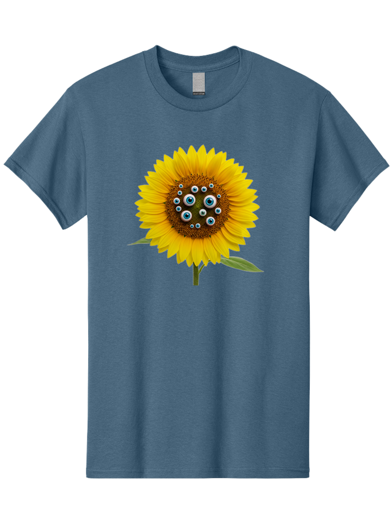 Sunflower-With-Eyes-5 Men'S Graphic Tee, 100% Cotton, Comfortable Casual Summer Wear, Machine Washable, Vintage Camera, Old Camera, Antique Camera, Black Camera, Classic Photography, Photography Equipment, Nostalgic Device, Film Camera, Bag045