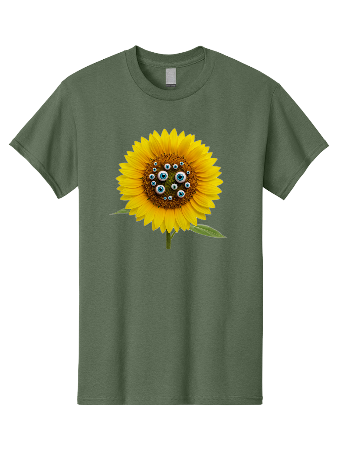Sunflower-With-Eyes-5 Men'S Graphic Tee, 100% Cotton, Comfortable Casual Summer Wear, Machine Washable, Vintage Camera, Old Camera, Antique Camera, Black Camera, Classic Photography, Photography Equipment, Nostalgic Device, Film Camera, Bag045