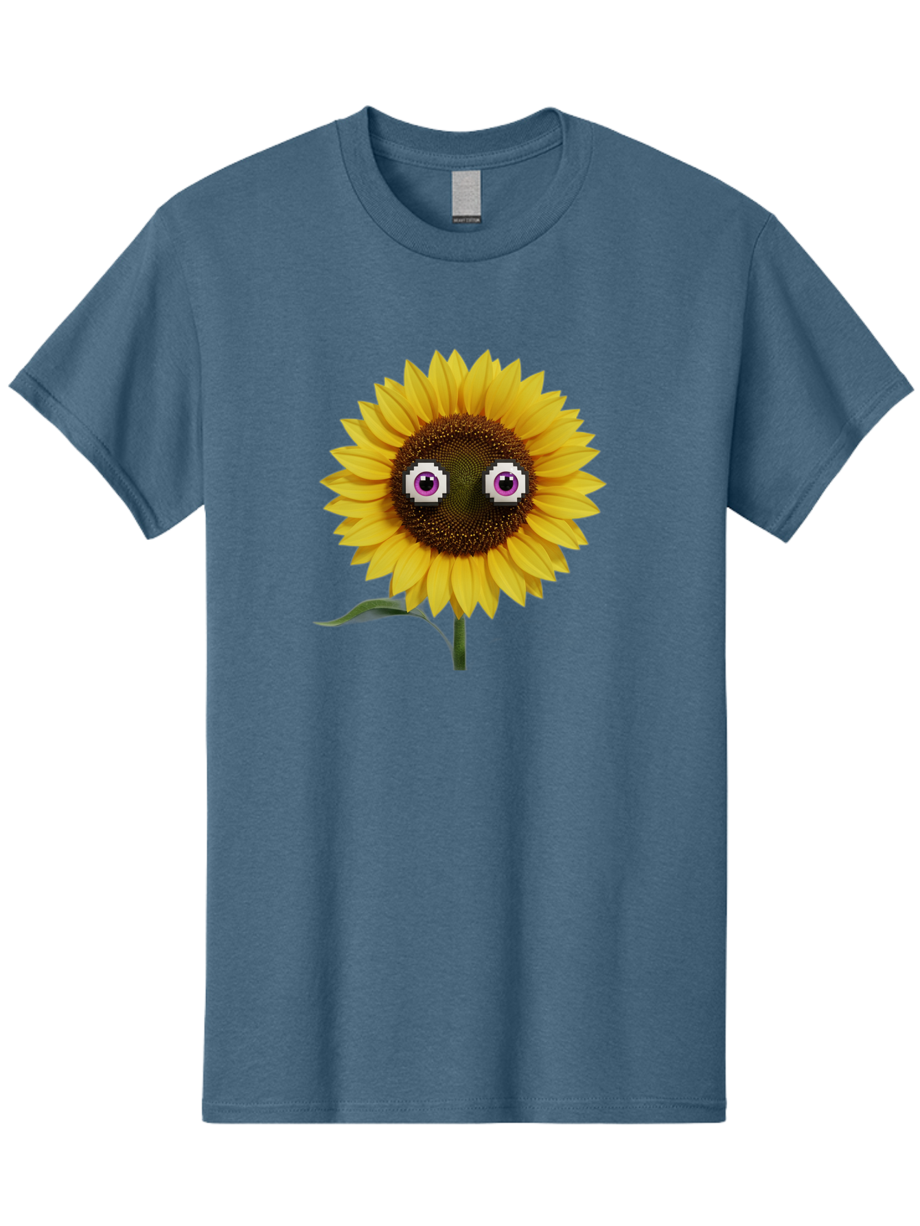 Sunflower-With-Eyes Men'S Graphic Tee, 100% Cotton, Comfortable Casual Summer Wear, Machine Washable, Vintage Camera, Old Camera, Antique Camera, Black Camera, Classic Photography, Photography Equipment, Nostalgic Device, Film Camera, Bag046