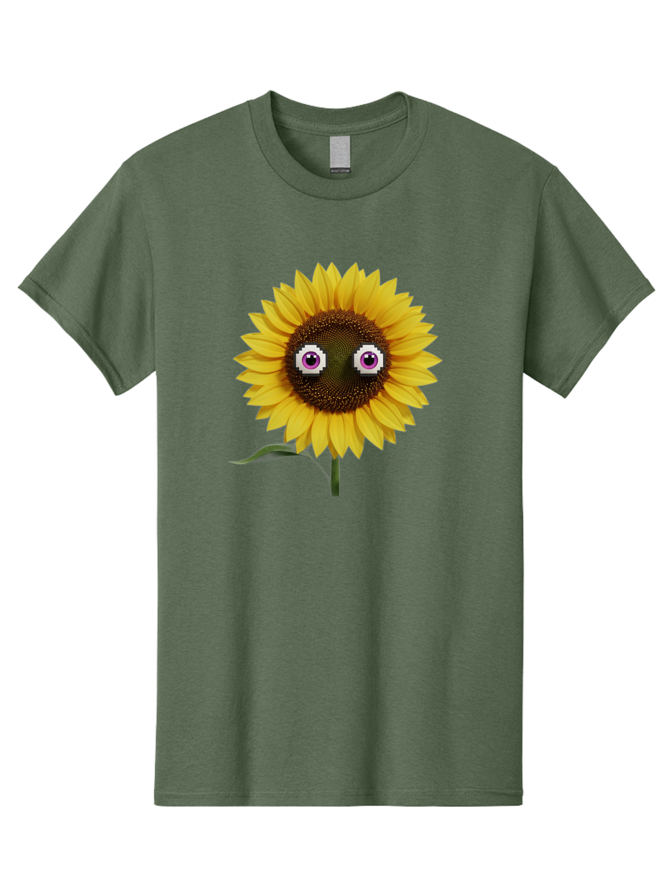 Sunflower-With-Eyes Men'S Graphic Tee, 100% Cotton, Comfortable Casual Summer Wear, Machine Washable, Vintage Camera, Old Camera, Antique Camera, Black Camera, Classic Photography, Photography Equipment, Nostalgic Device, Film Camera, Bag046