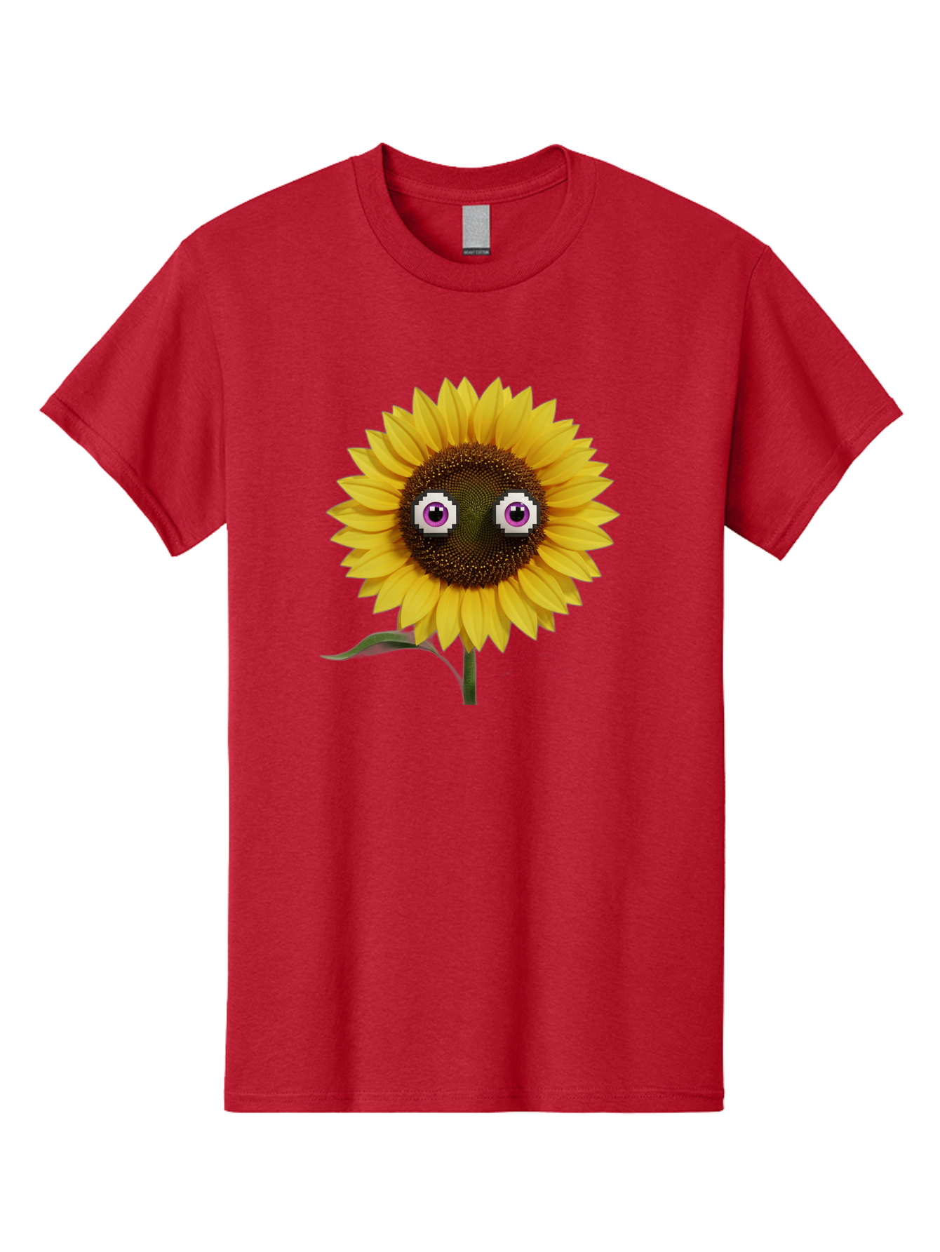 Sunflower-With-Eyes Men'S Graphic Tee, 100% Cotton, Comfortable Casual Summer Wear, Machine Washable, Vintage Camera, Old Camera, Antique Camera, Black Camera, Classic Photography, Photography Equipment, Nostalgic Device, Film Camera, Bag046