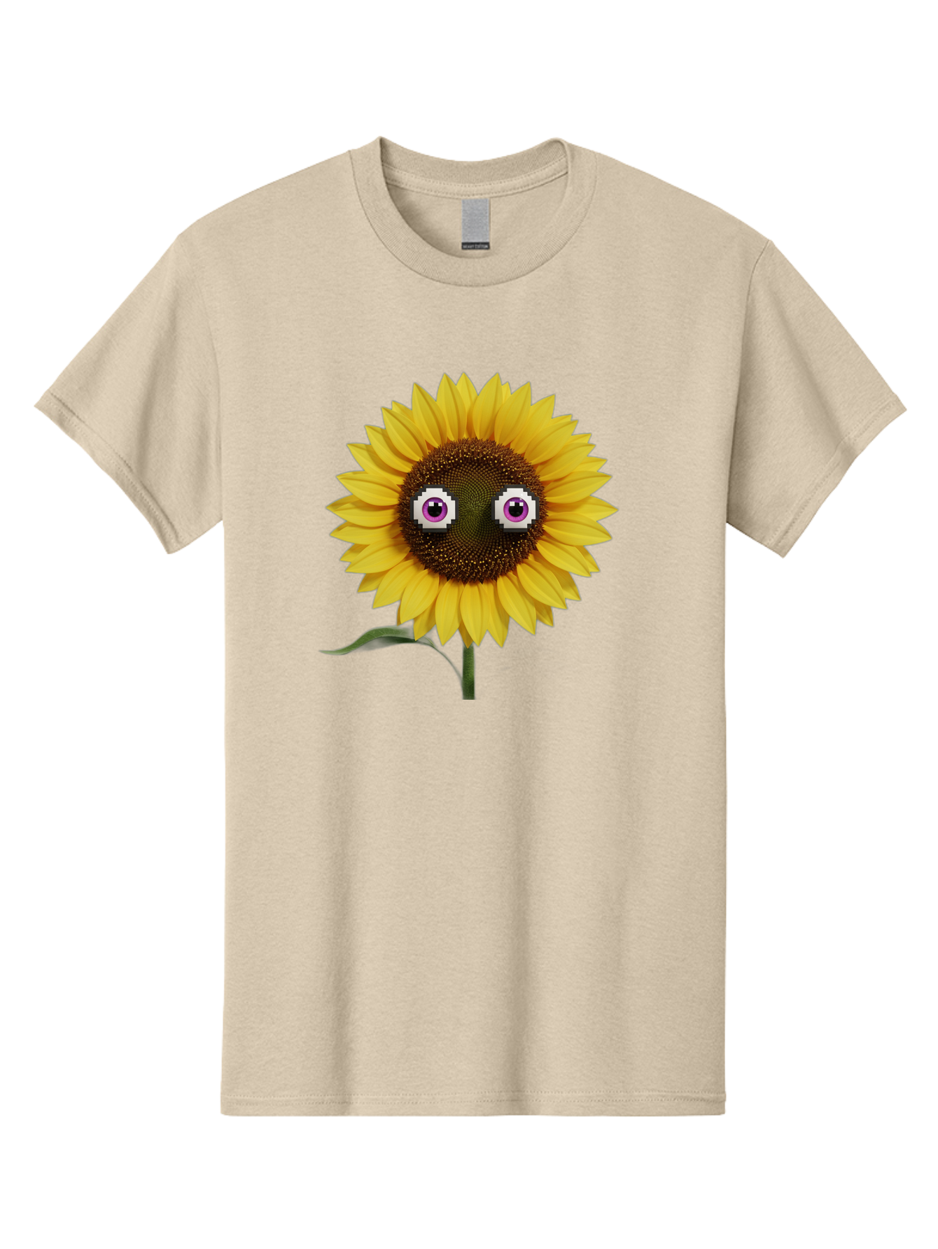 Sunflower-With-Eyes Men'S Graphic Tee, 100% Cotton, Comfortable Casual Summer Wear, Machine Washable, Vintage Camera, Old Camera, Antique Camera, Black Camera, Classic Photography, Photography Equipment, Nostalgic Device, Film Camera, Bag046
