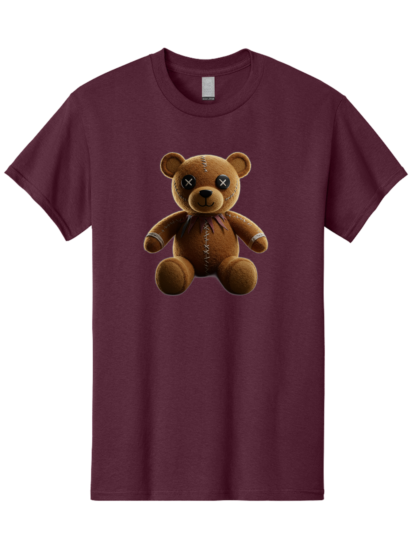 Teddy-Bear-With-Crossed-Eyes Men'S Graphic Tee, 100% Cotton, Comfortable Casual Summer Wear, Machine Washable, Vintage Camera, Old Camera, Antique Camera, Black Camera, Classic Photography, Photography Equipment, Nostalgic Device, Film Camera, Bag055