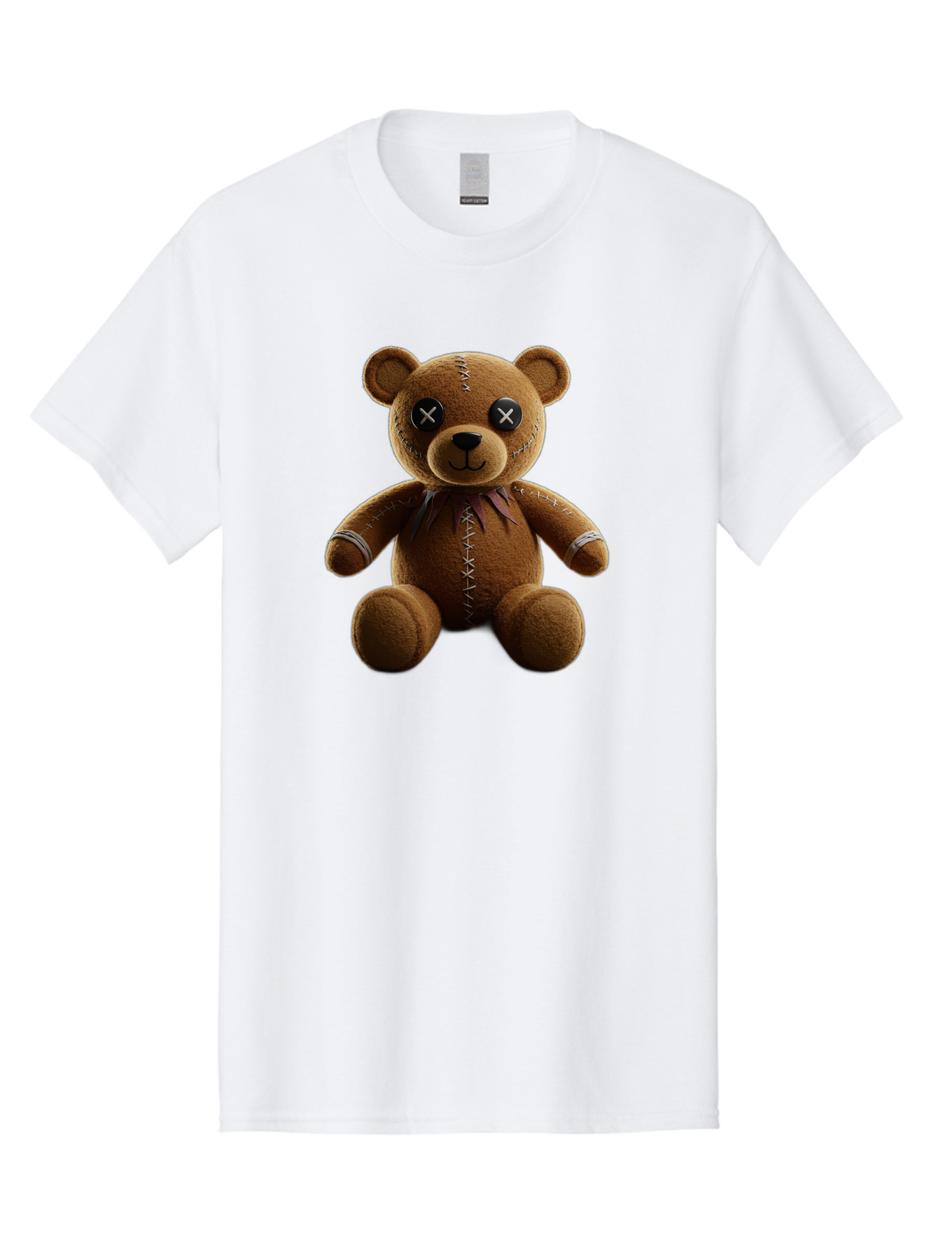 Teddy-Bear-With-Crossed-Eyes Men'S Graphic Tee, 100% Cotton, Comfortable Casual Summer Wear, Machine Washable, Vintage Camera, Old Camera, Antique Camera, Black Camera, Classic Photography, Photography Equipment, Nostalgic Device, Film Camera, Bag055