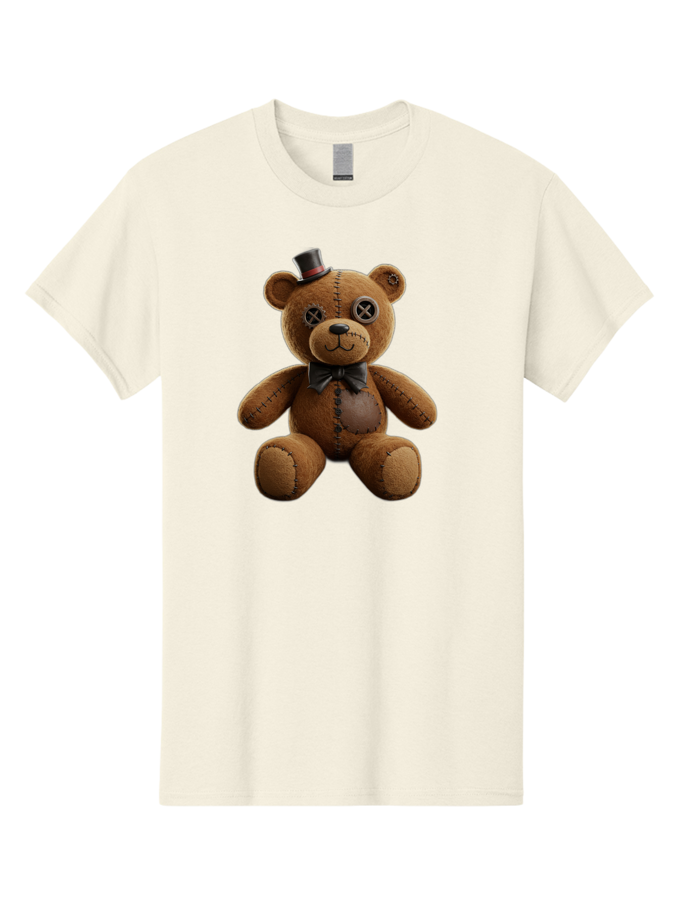 Teddy-Bear-With-Top-Hat Men'S Graphic Tee, 100% Cotton, Comfortable Casual Summer Wear, Machine Washable, Vintage Camera, Old Camera, Antique Camera, Black Camera, Classic Photography, Photography Equipment, Nostalgic Device, Film Camera, Bag056