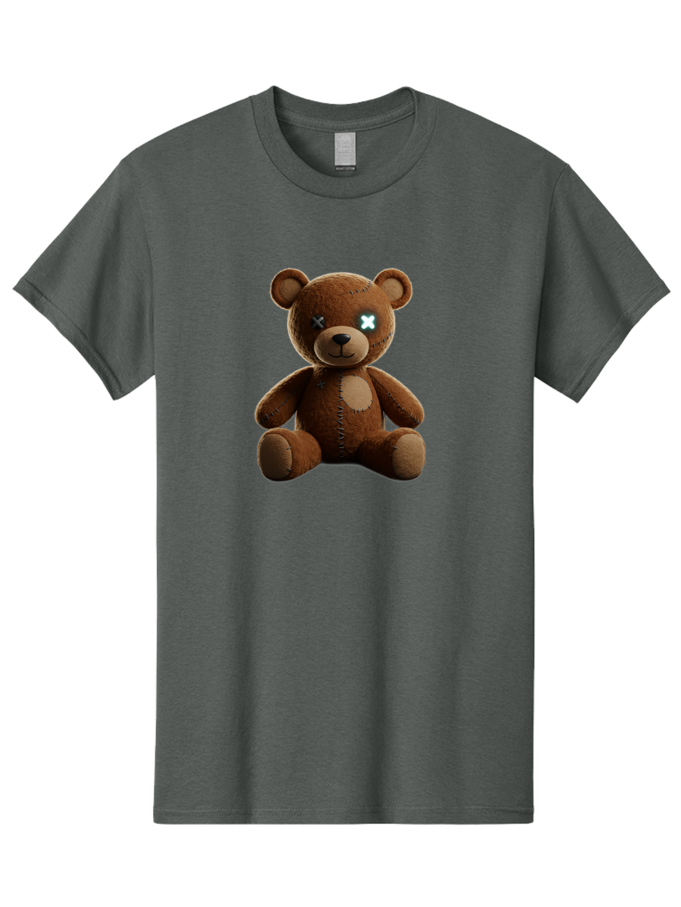 Teddy-Bear-With-X-Eyes Men'S Graphic Tee, 100% Cotton, Comfortable Casual Summer Wear, Machine Washable, Vintage Camera, Old Camera, Antique Camera, Black Camera, Classic Photography, Photography Equipment, Nostalgic Device, Film Camera, Bag057
