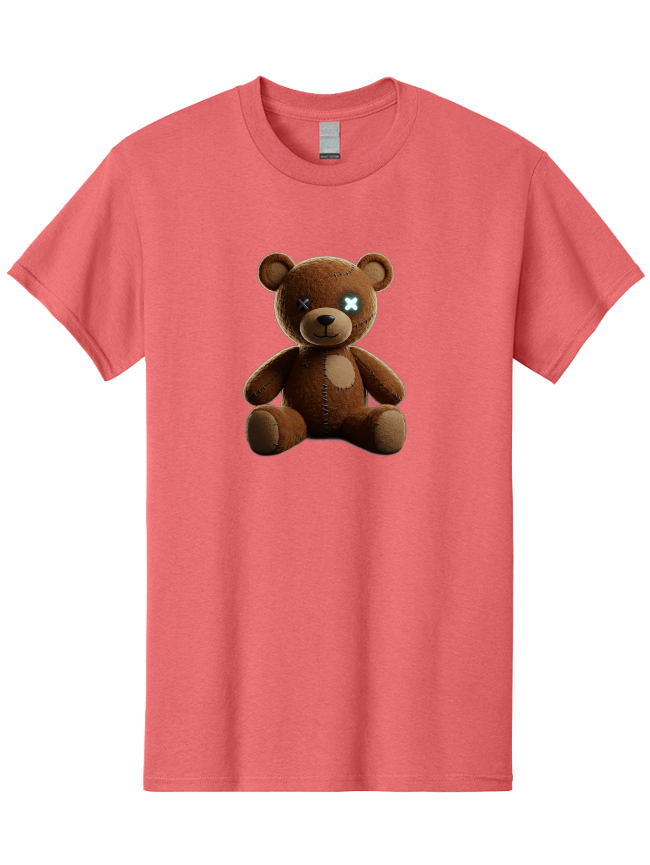 Teddy-Bear-With-X-Eyes Men'S Graphic Tee, 100% Cotton, Comfortable Casual Summer Wear, Machine Washable, Vintage Camera, Old Camera, Antique Camera, Black Camera, Classic Photography, Photography Equipment, Nostalgic Device, Film Camera, Bag057