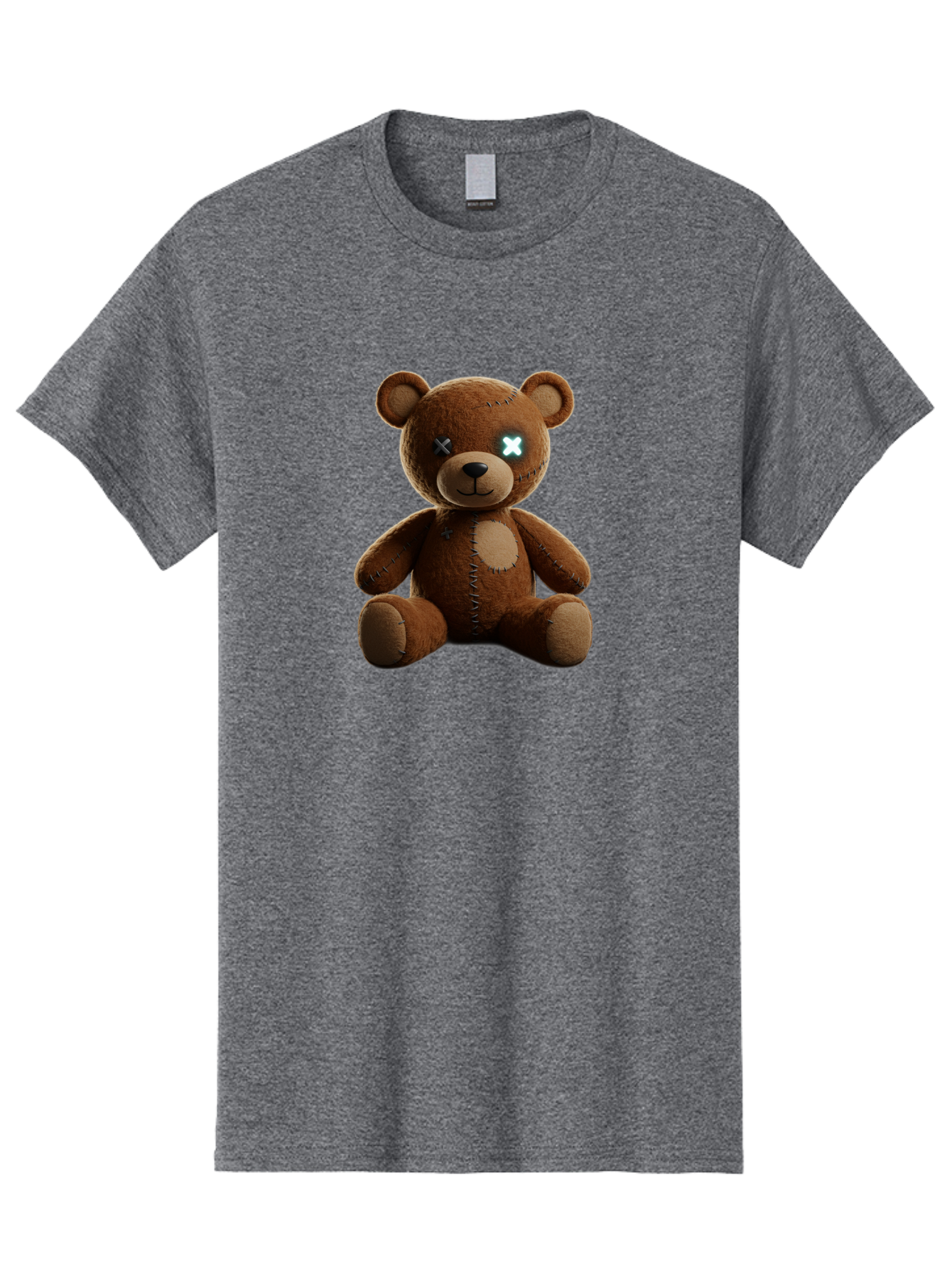 Teddy-Bear-With-X-Eyes Men'S Graphic Tee, 100% Cotton, Comfortable Casual Summer Wear, Machine Washable, Vintage Camera, Old Camera, Antique Camera, Black Camera, Classic Photography, Photography Equipment, Nostalgic Device, Film Camera, Bag057