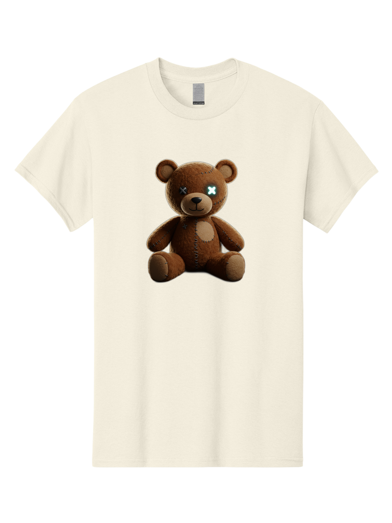 Teddy-Bear-With-X-Eyes Men'S Graphic Tee, 100% Cotton, Comfortable Casual Summer Wear, Machine Washable, Vintage Camera, Old Camera, Antique Camera, Black Camera, Classic Photography, Photography Equipment, Nostalgic Device, Film Camera, Bag057