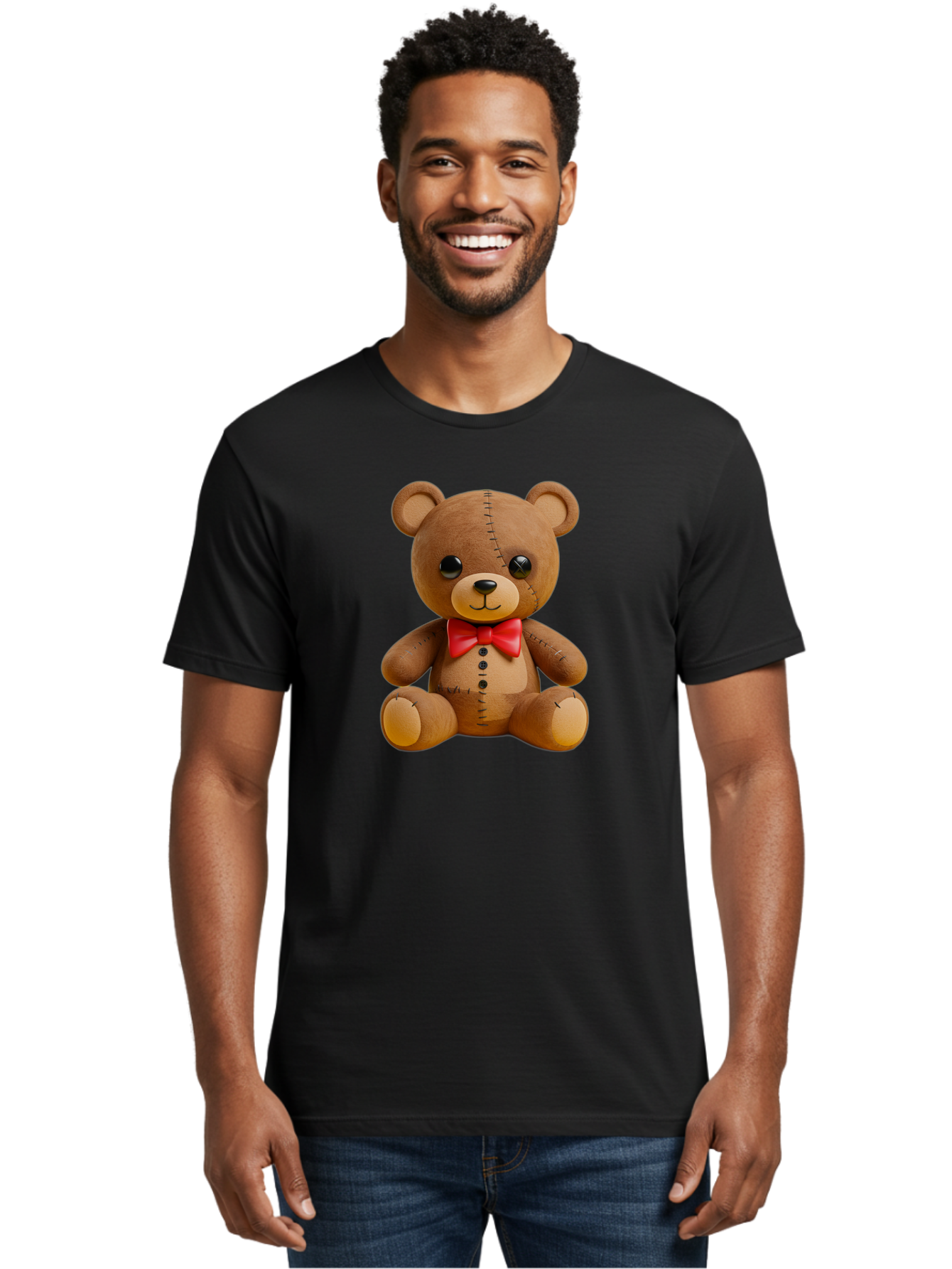 Teddy-Bear Men'S Graphic Tee, 100% Cotton, Comfortable Casual Summer Wear, Machine Washable, Vintage Camera, Old Camera, Antique Camera, Black Camera, Classic Photography, Photography Equipment, Nostalgic Device, Film Camera, Camera Art Bag060
