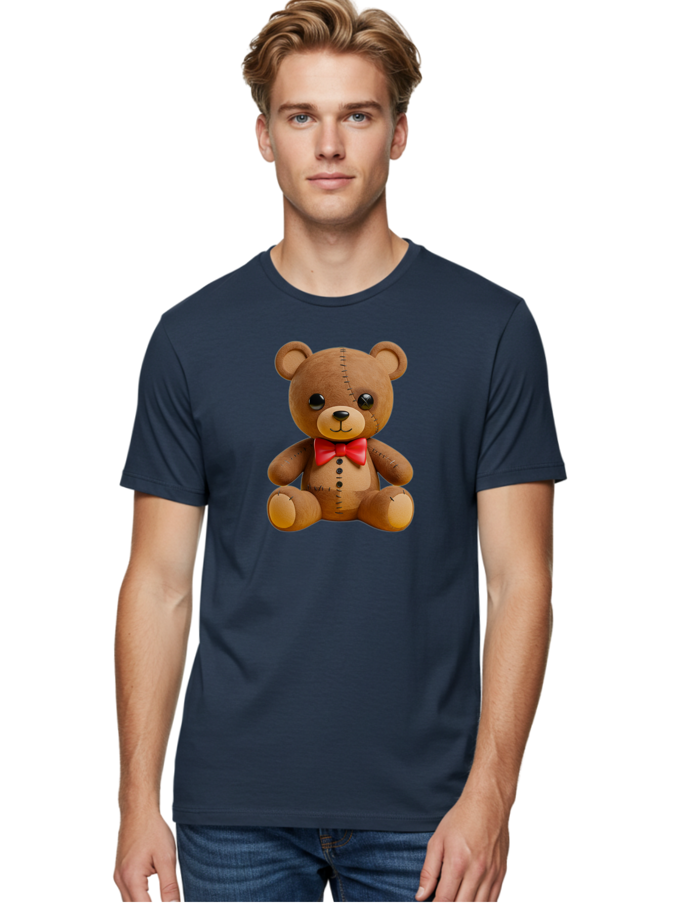 Teddy-Bear Men'S Graphic Tee, 100% Cotton, Comfortable Casual Summer Wear, Machine Washable, Vintage Camera, Old Camera, Antique Camera, Black Camera, Classic Photography, Photography Equipment, Nostalgic Device, Film Camera, Camera Art Bag060