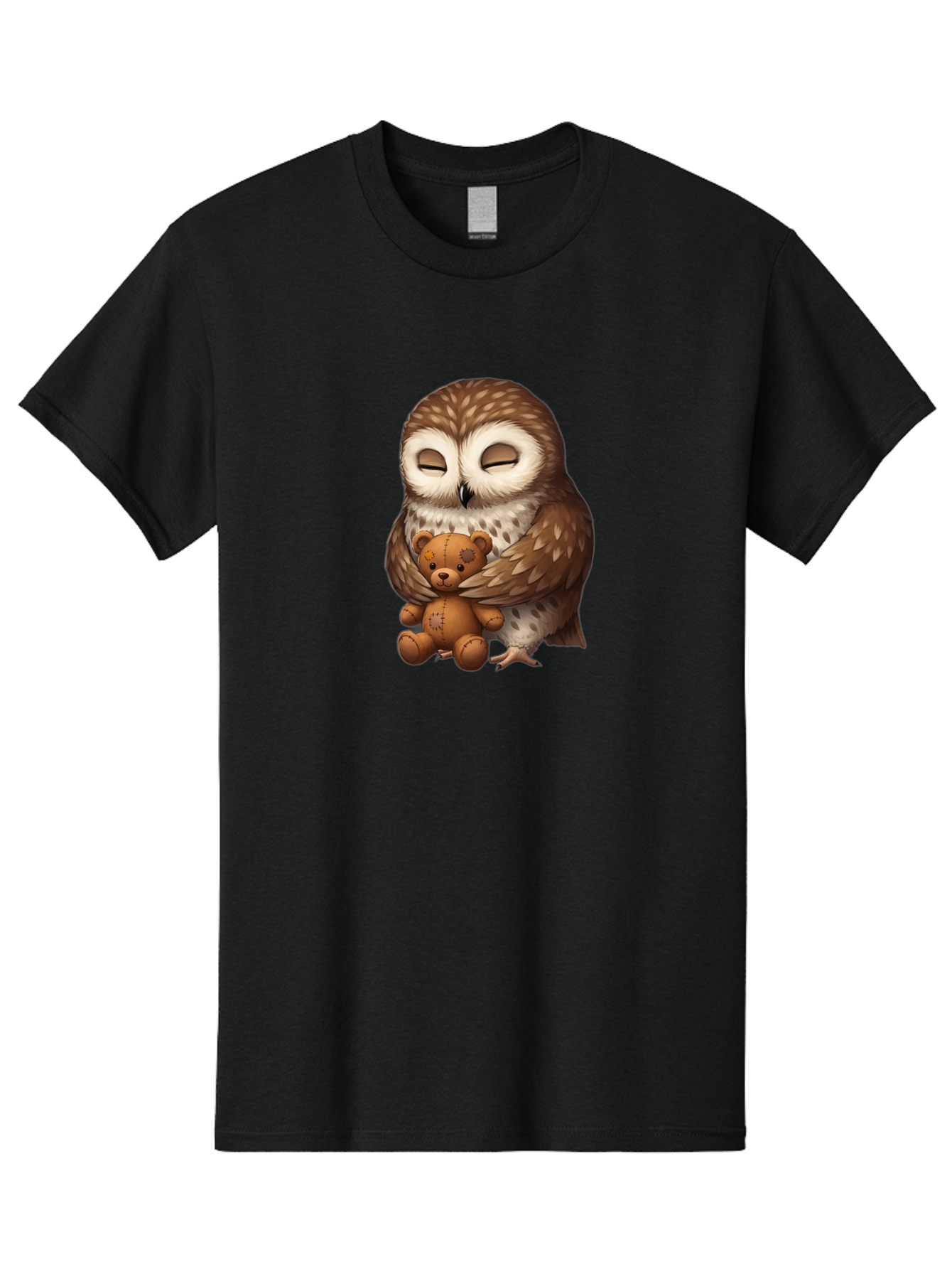 Teddy-Owl-1 Men'S Graphic Tee, 100% Cotton, Comfortable Casual Summer Wear, Machine Washable, Vintage Camera, Old Camera, Antique Camera, Black Camera, Classic Photography, Photography Equipment, Nostalgic Device, Film Camera, Camera Art Bag061