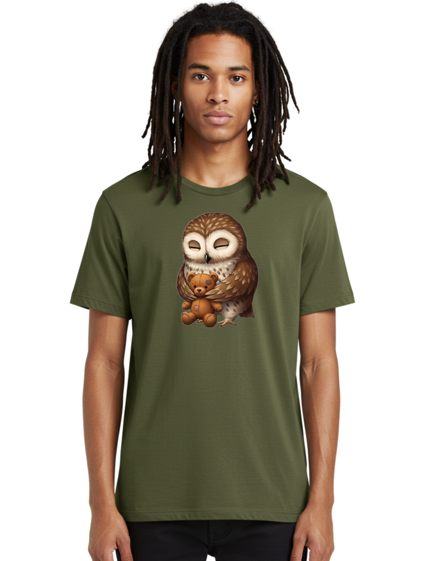 Teddy-Owl-1 Men'S Graphic Tee, 100% Cotton, Comfortable Casual Summer Wear, Machine Washable, Vintage Camera, Old Camera, Antique Camera, Black Camera, Classic Photography, Photography Equipment, Nostalgic Device, Film Camera, Camera Art Bag061