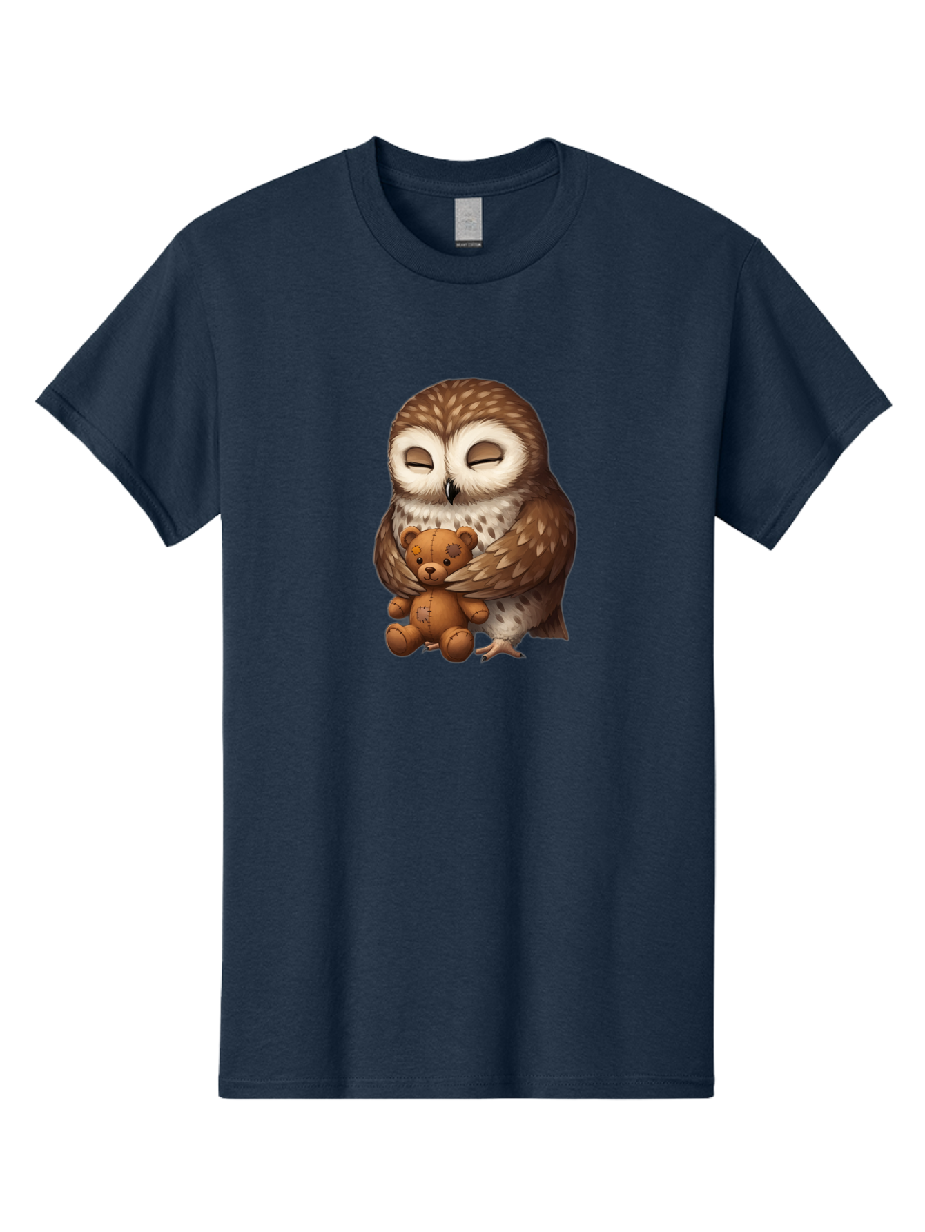 Teddy-Owl-1 Men'S Graphic Tee, 100% Cotton, Comfortable Casual Summer Wear, Machine Washable, Vintage Camera, Old Camera, Antique Camera, Black Camera, Classic Photography, Photography Equipment, Nostalgic Device, Film Camera, Camera Art Bag061