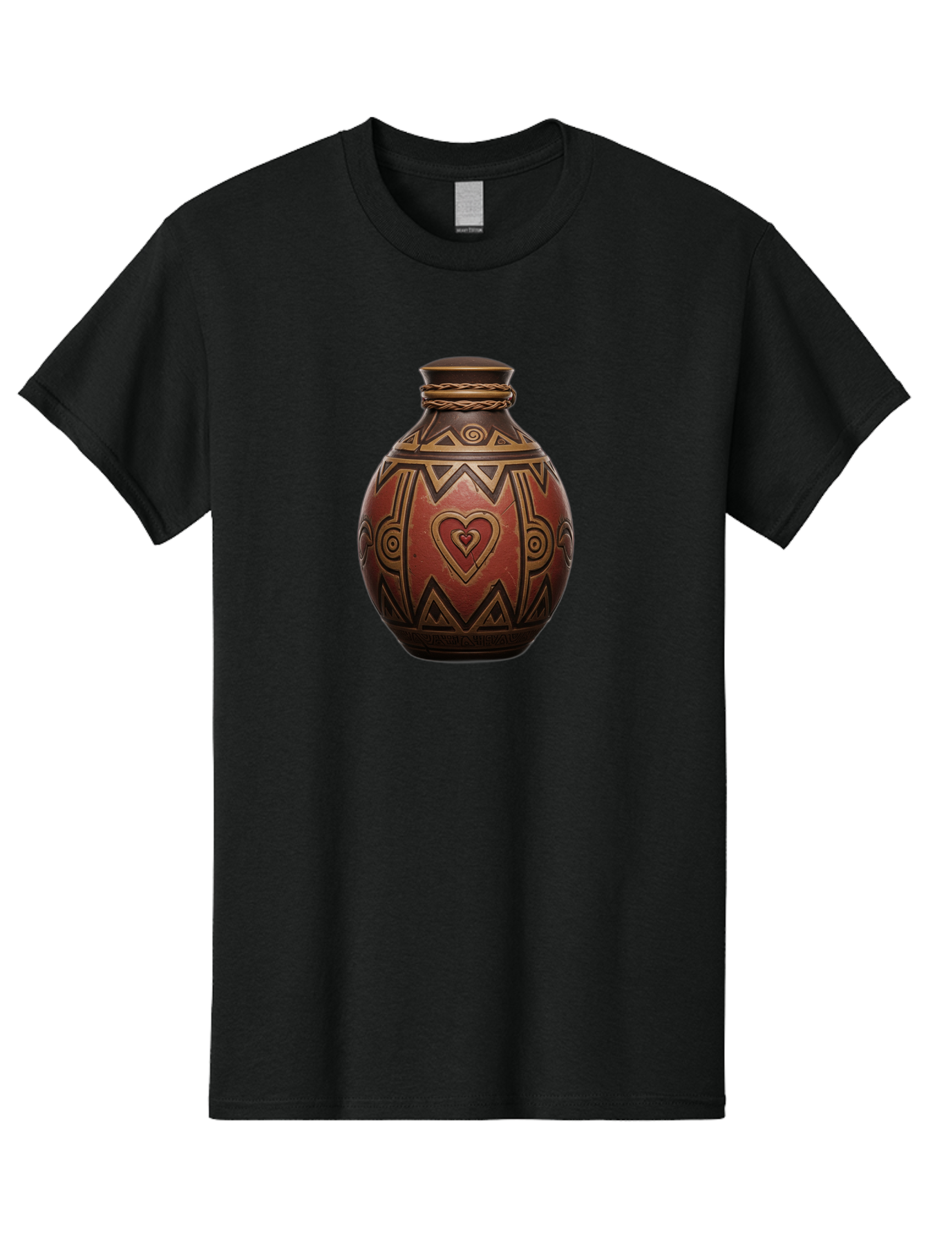 Tribal-Pottery-Vase Men'S Graphic Tee, 100% Cotton, Comfortable Casual Summer Wear, Machine Washable, Vintage Camera, Old Camera, Antique Camera, Black Camera, Classic Photography, Photography Equipment, Nostalgic Device, Film Camera, Bag068