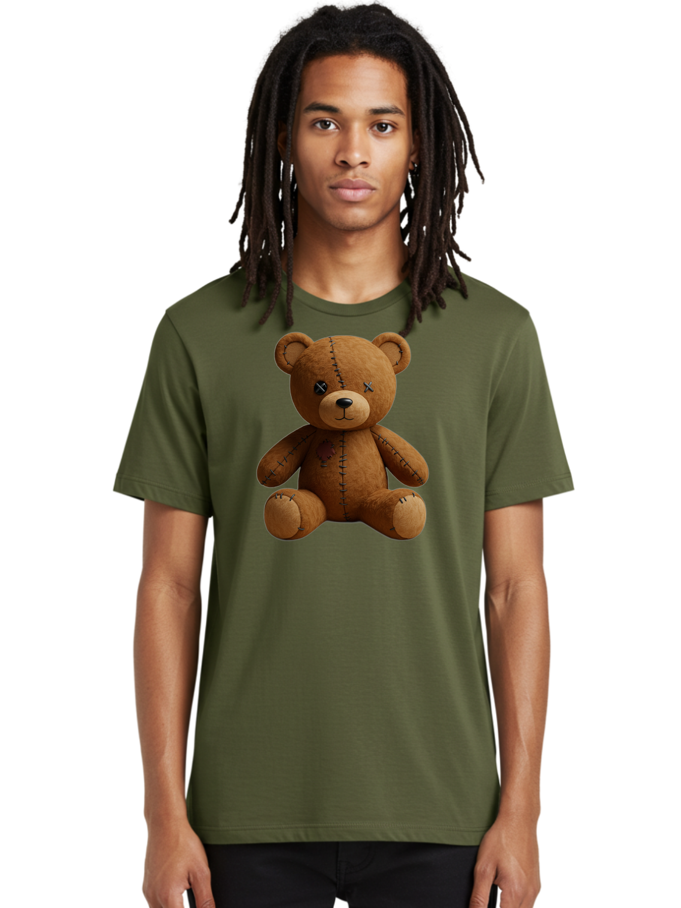 Voodoo-Teddy-Bear-11 Men'S Graphic Tee, 100% Cotton, Comfortable Casual Summer Wear, Machine Washable, Vintage Camera, Old Camera, Antique Camera, Black Camera, Classic Photography, Photography Equipment, Nostalgic Device, Film Camera, Bag075