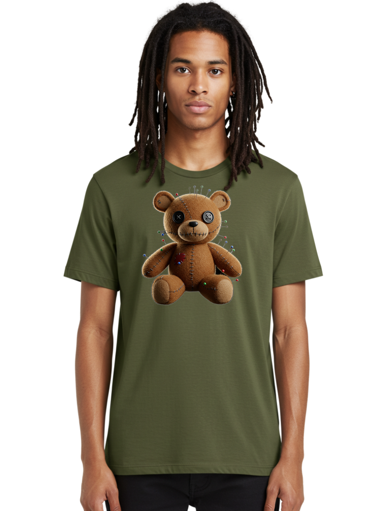 Voodoo-Teddy-Bear-13 Men'S Graphic Tee, 100% Cotton, Comfortable Casual Summer Wear, Machine Washable, Vintage Camera, Old Camera, Antique Camera, Black Camera, Classic Photography, Photography Equipment, Nostalgic Device, Film Camera, Bag077