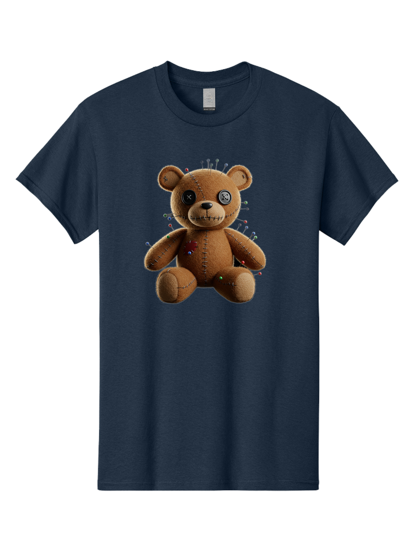 Voodoo-Teddy-Bear-13 Men'S Graphic Tee, 100% Cotton, Comfortable Casual Summer Wear, Machine Washable, Vintage Camera, Old Camera, Antique Camera, Black Camera, Classic Photography, Photography Equipment, Nostalgic Device, Film Camera, Bag077