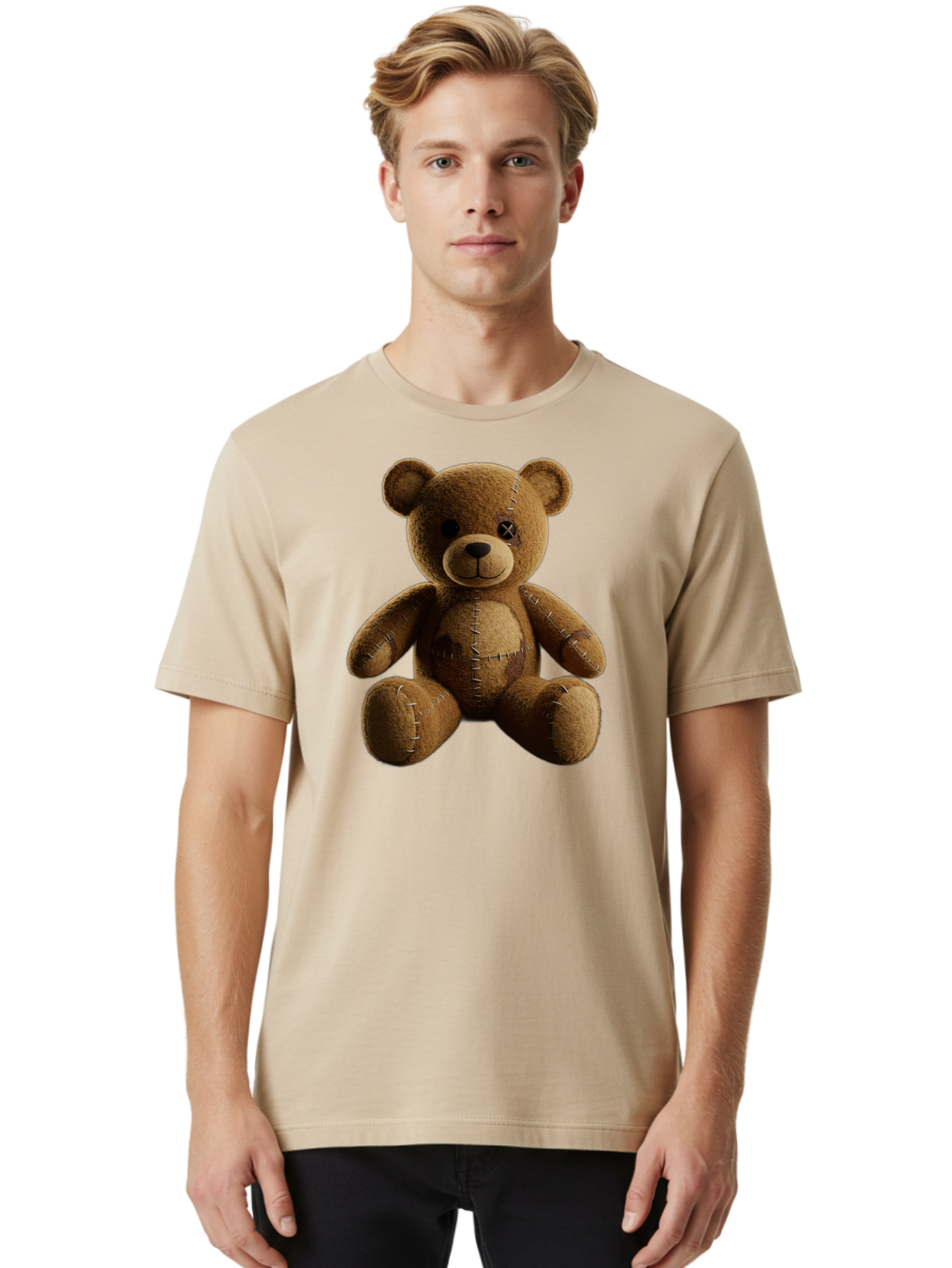 Voodoo-Teddy-Bear-14 Men'S Graphic Tee, 100% Cotton, Comfortable Casual Summer Wear, Machine Washable, Vintage Camera, Old Camera, Antique Camera, Black Camera, Classic Photography, Photography Equipment, Nostalgic Device, Film Camera, Bag078