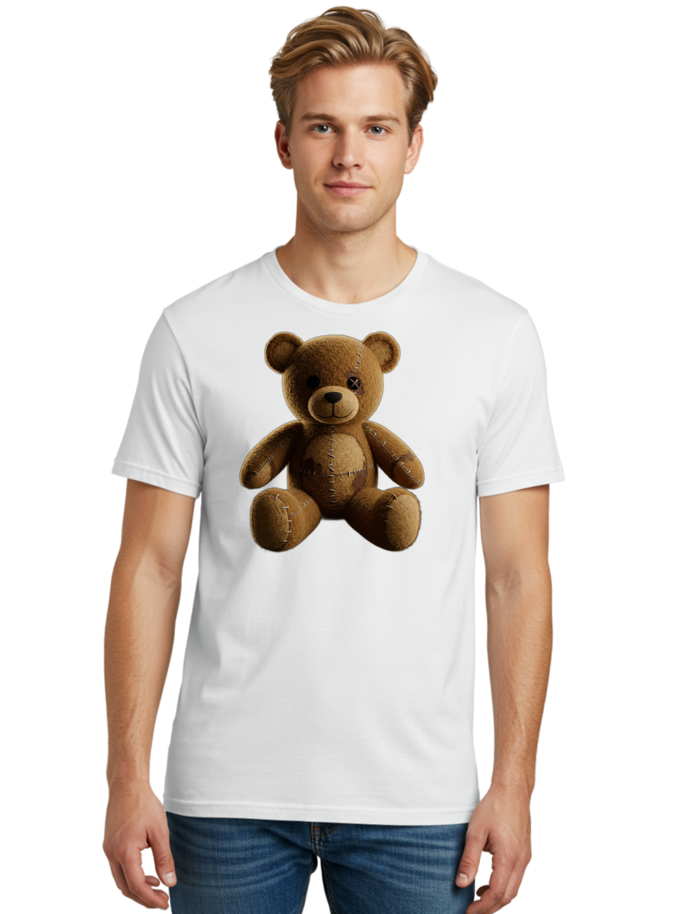 Voodoo-Teddy-Bear-14 Men'S Graphic Tee, 100% Cotton, Comfortable Casual Summer Wear, Machine Washable, Vintage Camera, Old Camera, Antique Camera, Black Camera, Classic Photography, Photography Equipment, Nostalgic Device, Film Camera, Bag078