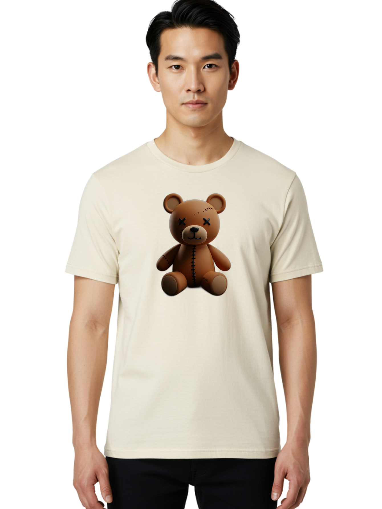 Voodoo-Teddy-Bear-15 Men'S Graphic Tee, 100% Cotton, Comfortable Casual Summer Wear, Machine Washable, Vintage Camera, Old Camera, Antique Camera, Black Camera, Classic Photography, Photography Equipment, Nostalgic Device, Film Camera, Bag079