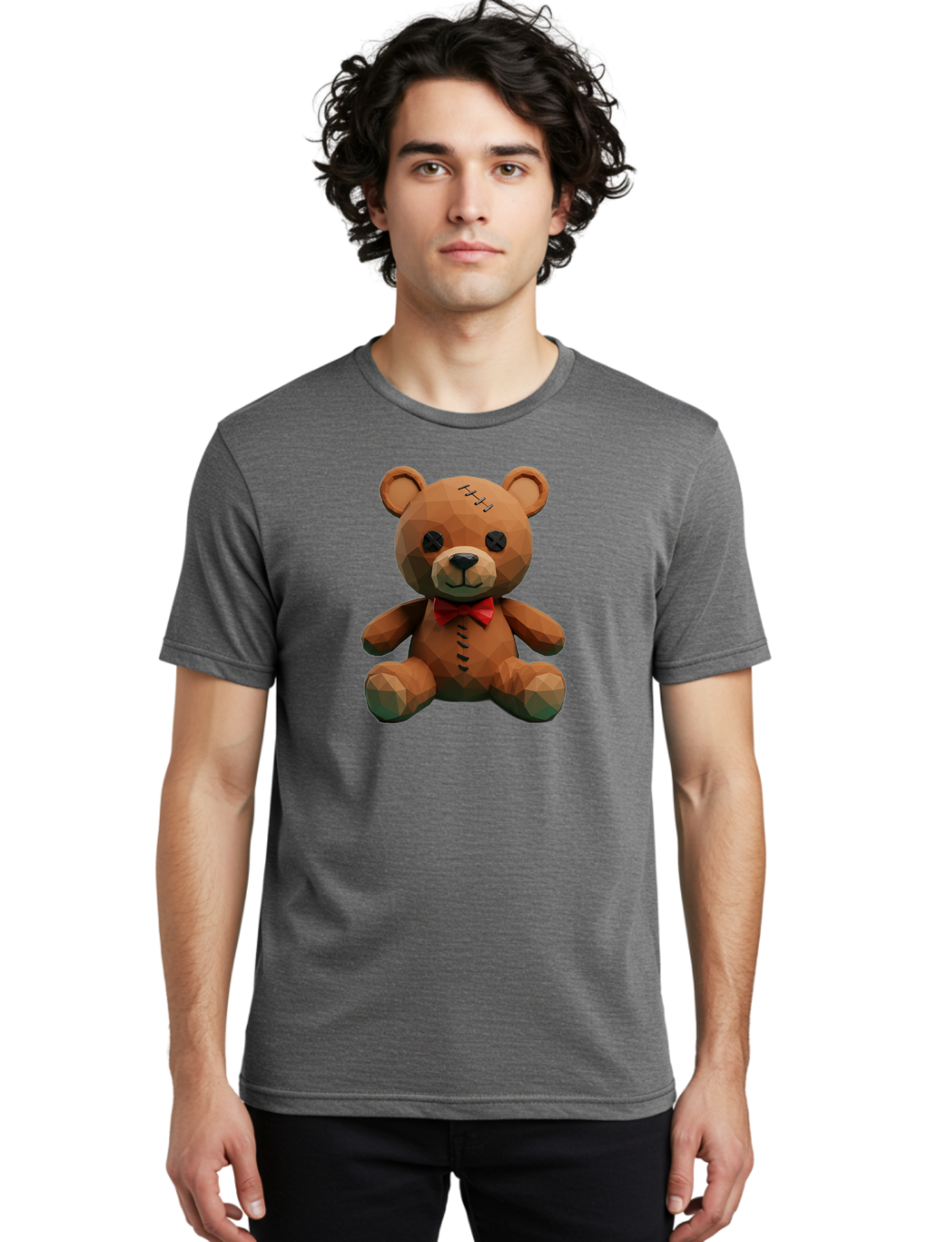 Voodoo-Teddy-Bear-6 Men'S Graphic Tee, 100% Cotton, Comfortable Casual Summer Wear, Machine Washable, Vintage Camera, Old Camera, Antique Camera, Black Camera, Classic Photography, Photography Equipment, Nostalgic Device, Film Camera, Bag084