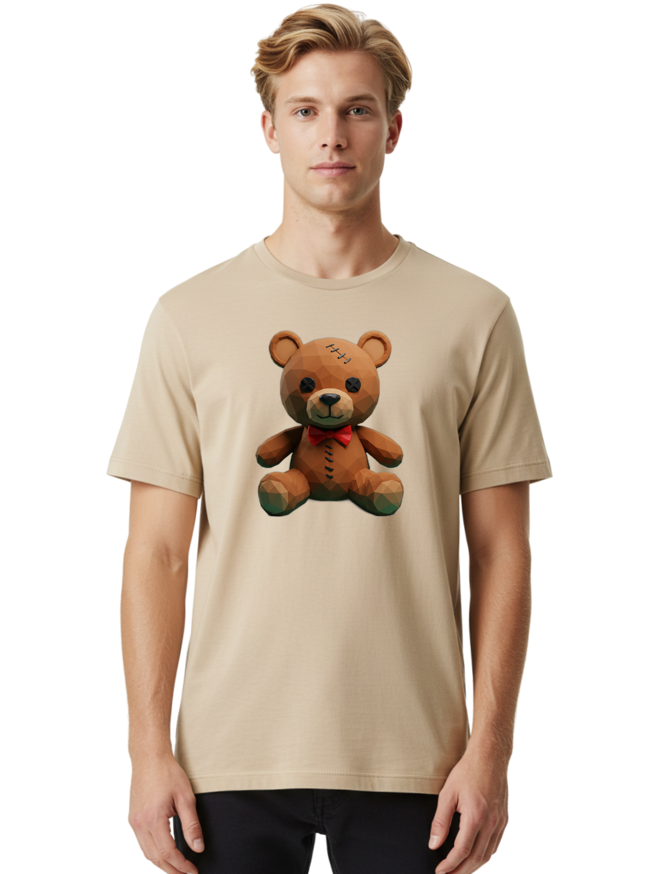 Voodoo-Teddy-Bear-6 Men'S Graphic Tee, 100% Cotton, Comfortable Casual Summer Wear, Machine Washable, Vintage Camera, Old Camera, Antique Camera, Black Camera, Classic Photography, Photography Equipment, Nostalgic Device, Film Camera, Bag084
