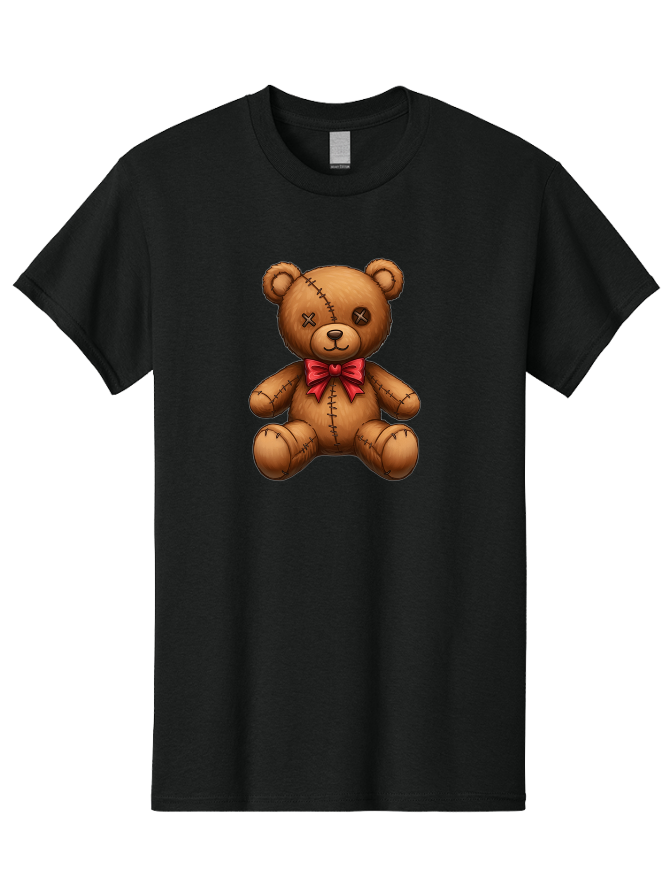 Voodoo-Teddy-Bear-8 Men'S Graphic Tee, 100% Cotton, Comfortable Casual Summer Wear, Machine Washable, Vintage Camera, Old Camera, Antique Camera, Black Camera, Classic Photography, Photography Equipment, Nostalgic Device, Film Camera, Bag086