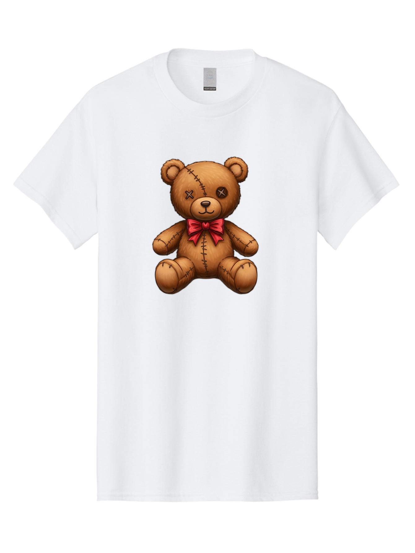 Voodoo-Teddy-Bear-8 Men'S Graphic Tee, 100% Cotton, Comfortable Casual Summer Wear, Machine Washable, Vintage Camera, Old Camera, Antique Camera, Black Camera, Classic Photography, Photography Equipment, Nostalgic Device, Film Camera, Bag086