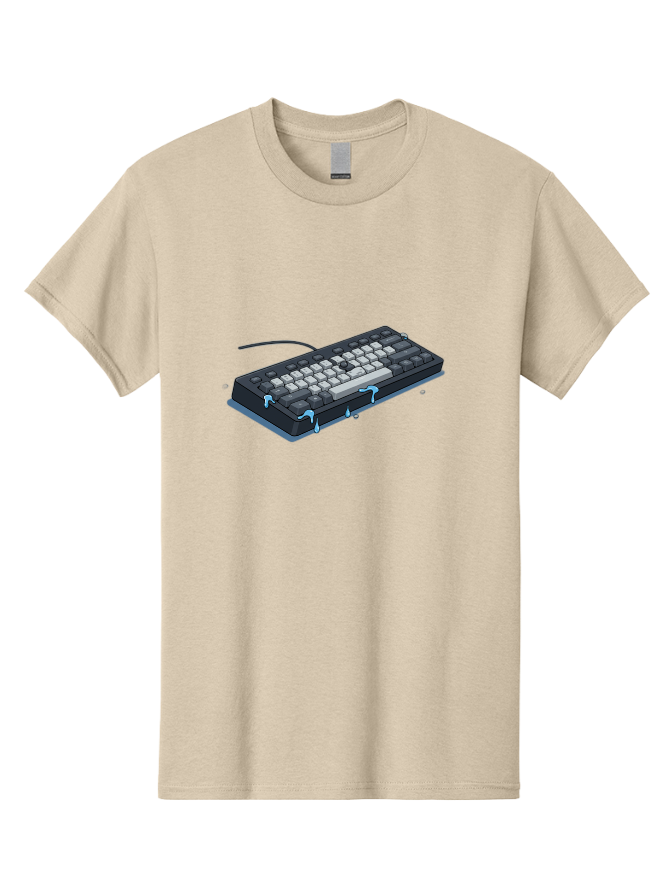 Water-Damaged-Keyboard Men'S Graphic Tee, 100% Cotton, Comfortable Casual Summer Wear, Machine Washable, Vintage Camera, Old Camera, Antique Camera, Black Camera, Classic Photography, Photography Equipment, Nostalgic Device, Film Camera, Bag095