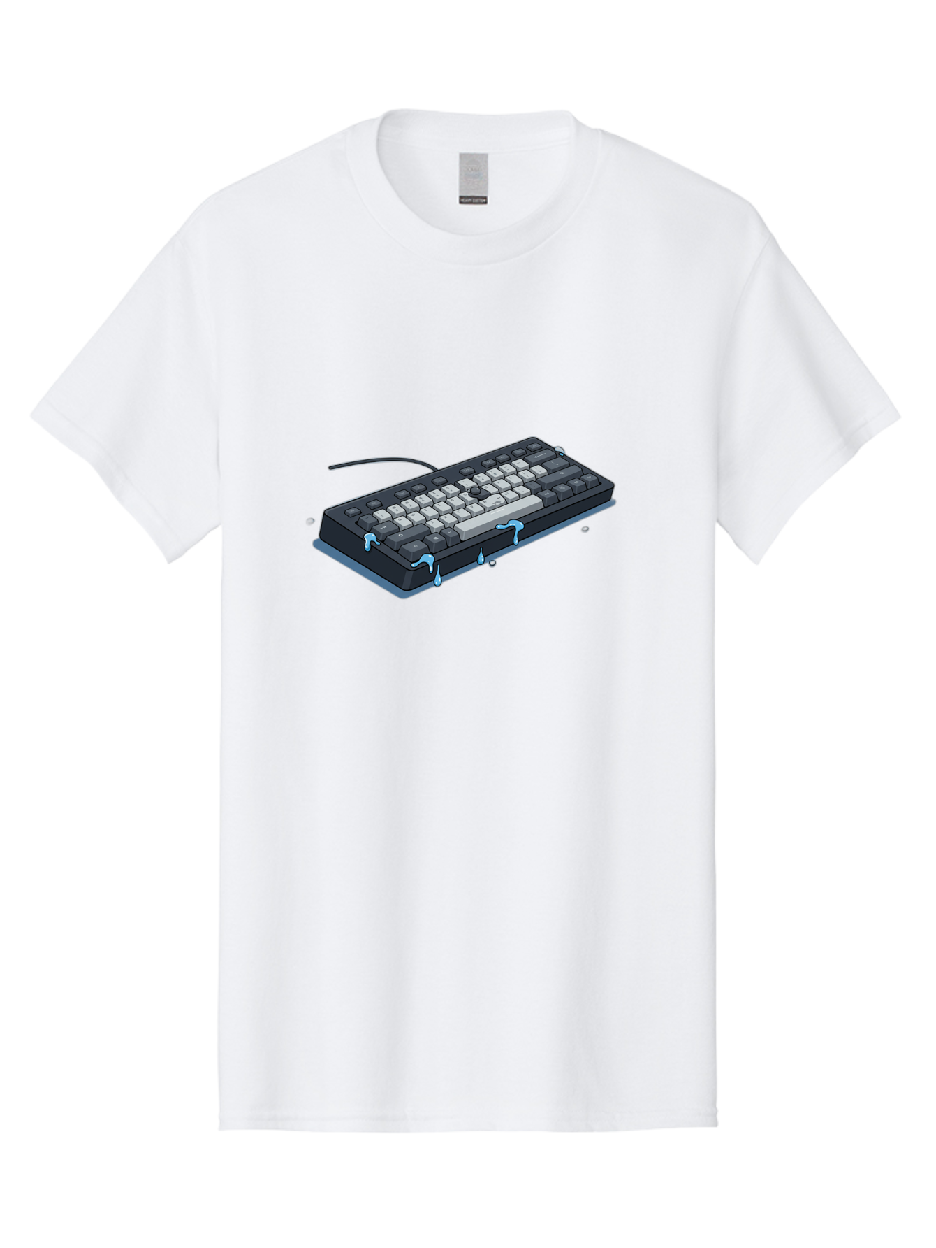 Water-Damaged-Keyboard Men'S Graphic Tee, 100% Cotton, Comfortable Casual Summer Wear, Machine Washable, Vintage Camera, Old Camera, Antique Camera, Black Camera, Classic Photography, Photography Equipment, Nostalgic Device, Film Camera, Bag095