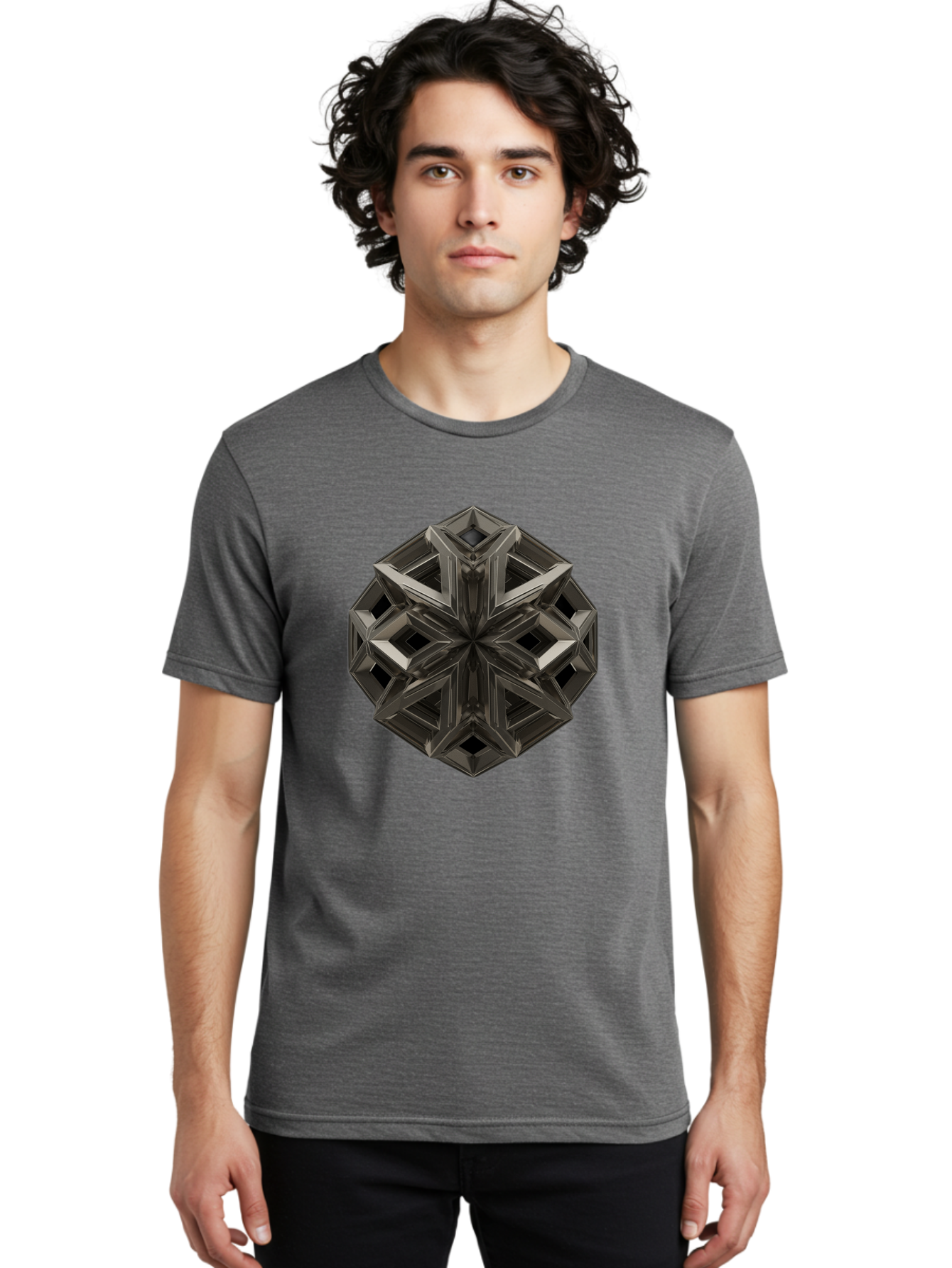 3D-Fractal-Star Men'S Graphic Tee, 100% Cotton, Comfortable Casual Summer Wear, Machine Washable, Vintage Camera, Old Camera, Antique Camera, Black Camera, Classic Photography, Photography Equipment, Nostalgic Device, Film Camera, Camera Art Bag105