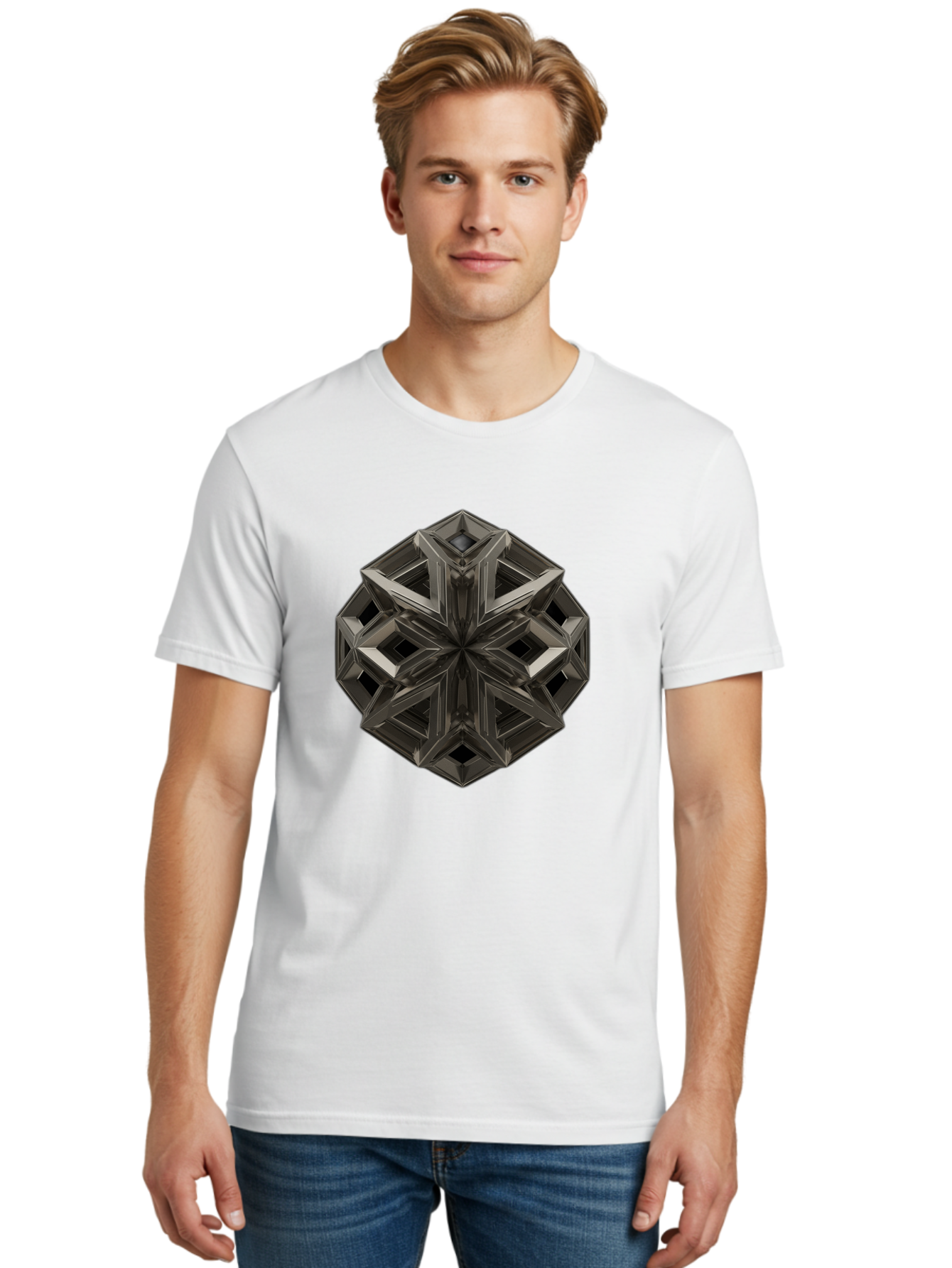 3D-Fractal-Star Men'S Graphic Tee, 100% Cotton, Comfortable Casual Summer Wear, Machine Washable, Vintage Camera, Old Camera, Antique Camera, Black Camera, Classic Photography, Photography Equipment, Nostalgic Device, Film Camera, Camera Art Bag105