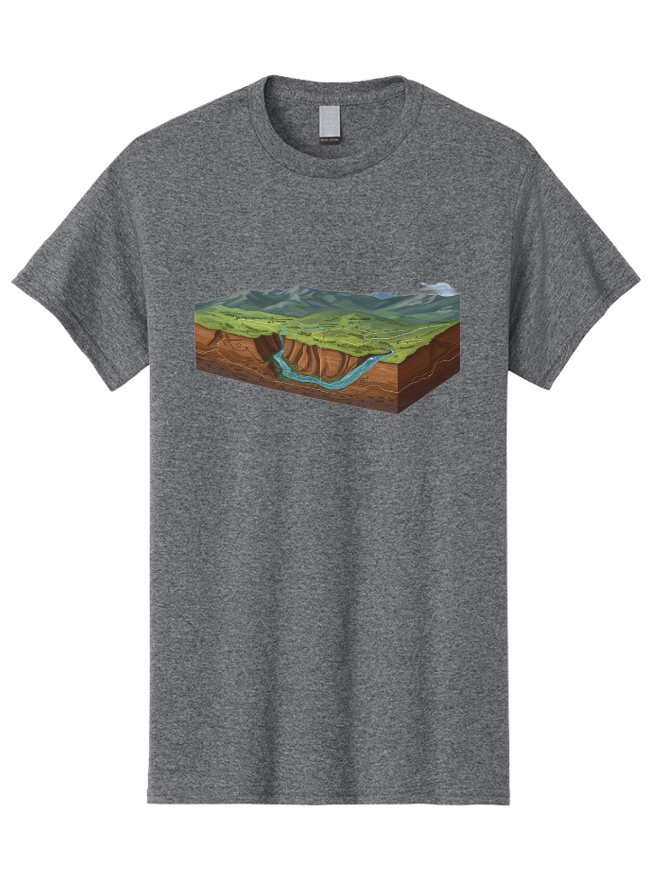 3D-Landscape-Cross-Section Men'S Graphic Tee, 100% Cotton, Comfortable Casual Summer Wear, Machine Washable, Vintage Camera, Old Camera, Antique Camera, Black Camera, Classic Photography, Photography Equipment, Nostalgic Device, Film Camera, Bag107