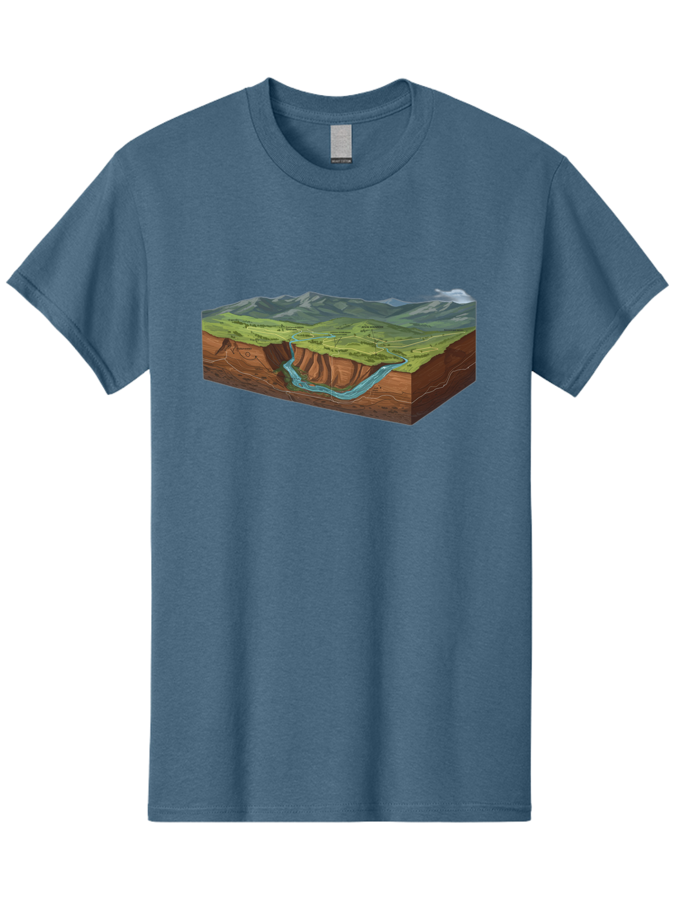 3D-Landscape-Cross-Section Men'S Graphic Tee, 100% Cotton, Comfortable Casual Summer Wear, Machine Washable, Vintage Camera, Old Camera, Antique Camera, Black Camera, Classic Photography, Photography Equipment, Nostalgic Device, Film Camera, Bag107