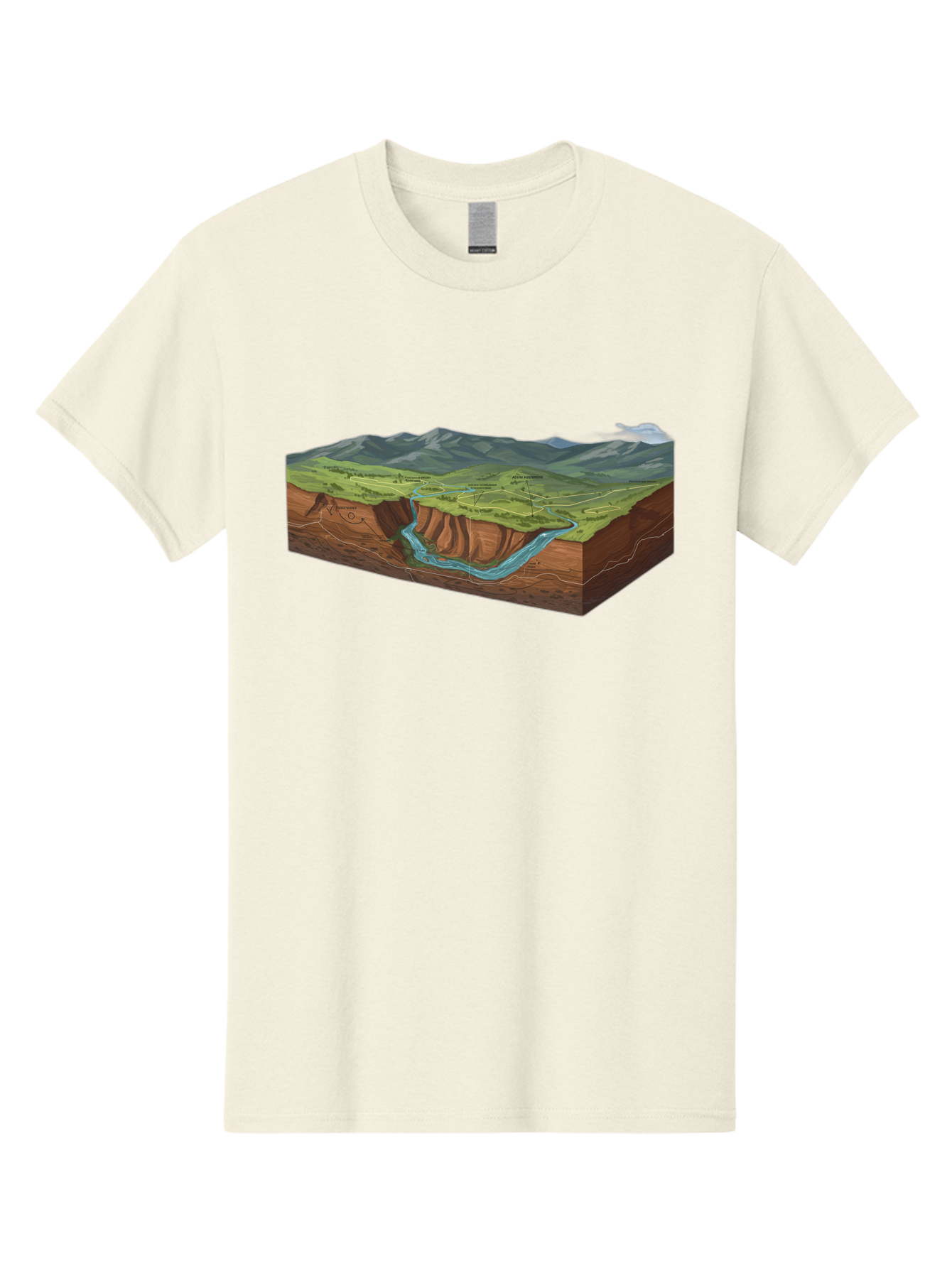 3D-Landscape-Cross-Section Men'S Graphic Tee, 100% Cotton, Comfortable Casual Summer Wear, Machine Washable, Vintage Camera, Old Camera, Antique Camera, Black Camera, Classic Photography, Photography Equipment, Nostalgic Device, Film Camera, Bag107