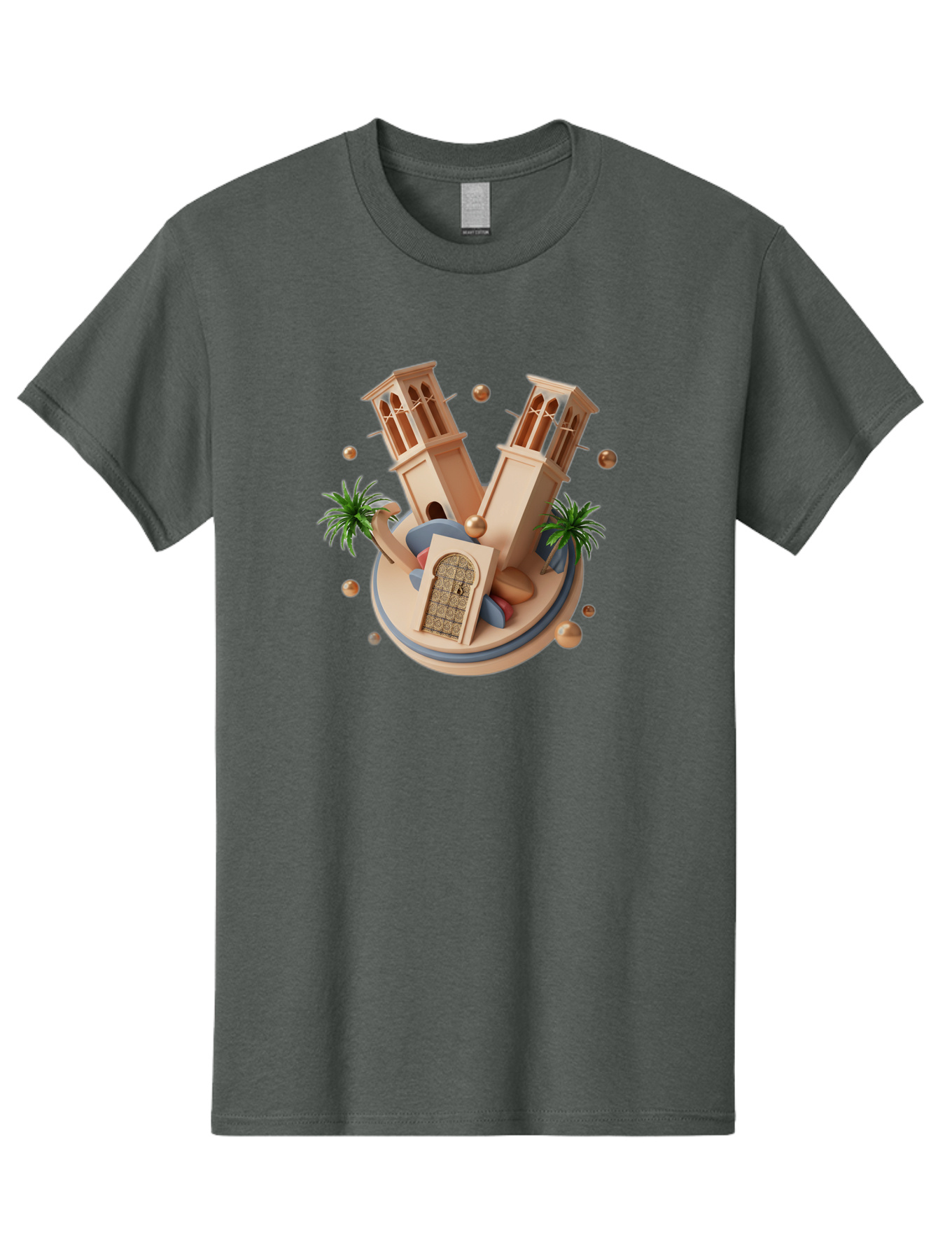 3D-Mosque-Towers Men'S Graphic Tee, 100% Cotton, Comfortable Casual Summer Wear, Machine Washable, Vintage Camera, Old Camera, Antique Camera, Black Camera, Classic Photography, Photography Equipment, Nostalgic Device, Film Camera, Camera Art Bag109