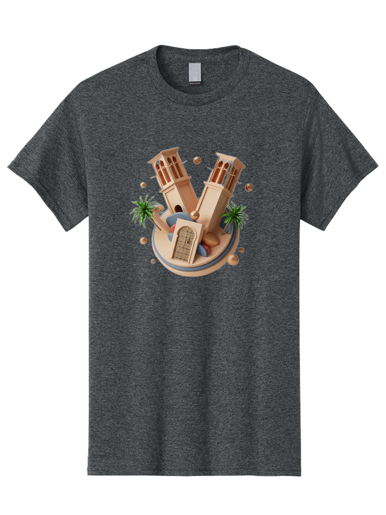 3D-Mosque-Towers Men'S Graphic Tee, 100% Cotton, Comfortable Casual Summer Wear, Machine Washable, Vintage Camera, Old Camera, Antique Camera, Black Camera, Classic Photography, Photography Equipment, Nostalgic Device, Film Camera, Camera Art Bag109