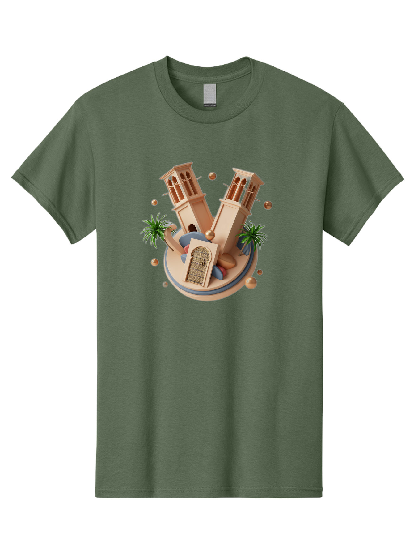 3D-Mosque-Towers Men'S Graphic Tee, 100% Cotton, Comfortable Casual Summer Wear, Machine Washable, Vintage Camera, Old Camera, Antique Camera, Black Camera, Classic Photography, Photography Equipment, Nostalgic Device, Film Camera, Camera Art Bag109