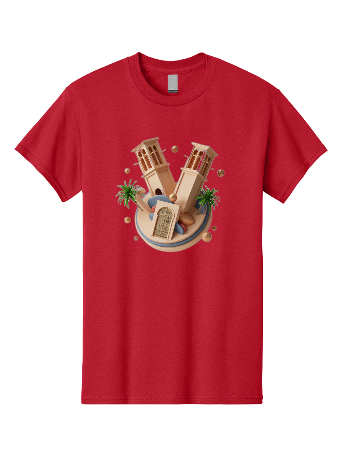 3D-Mosque-Towers Men'S Graphic Tee, 100% Cotton, Comfortable Casual Summer Wear, Machine Washable, Vintage Camera, Old Camera, Antique Camera, Black Camera, Classic Photography, Photography Equipment, Nostalgic Device, Film Camera, Camera Art Bag109