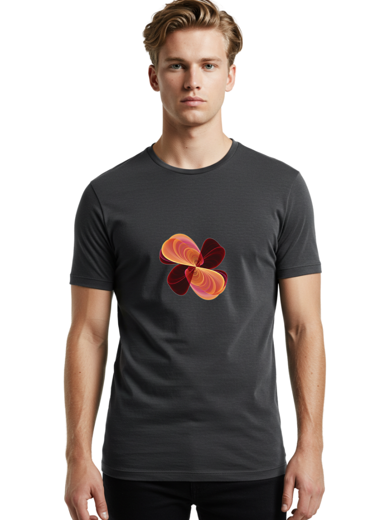 Abstract-Flower Men'S Graphic Tee, 100% Cotton, Comfortable Casual Summer Wear, Machine Washable, Vintage Camera, Old Camera, Antique Camera, Black Camera, Classic Photography, Photography Equipment, Nostalgic Device, Film Camera, Camera Art Bag123