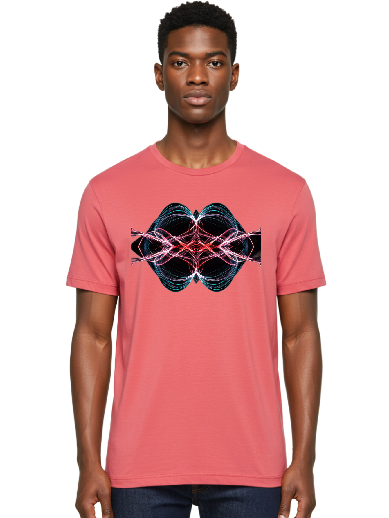 Abstract-Neon-Swirl Men'S Graphic Tee, 100% Cotton, Comfortable Casual Summer Wear, Machine Washable, Vintage Camera, Old Camera, Antique Camera, Black Camera, Classic Photography, Photography Equipment, Nostalgic Device, Film Camera, Bag125